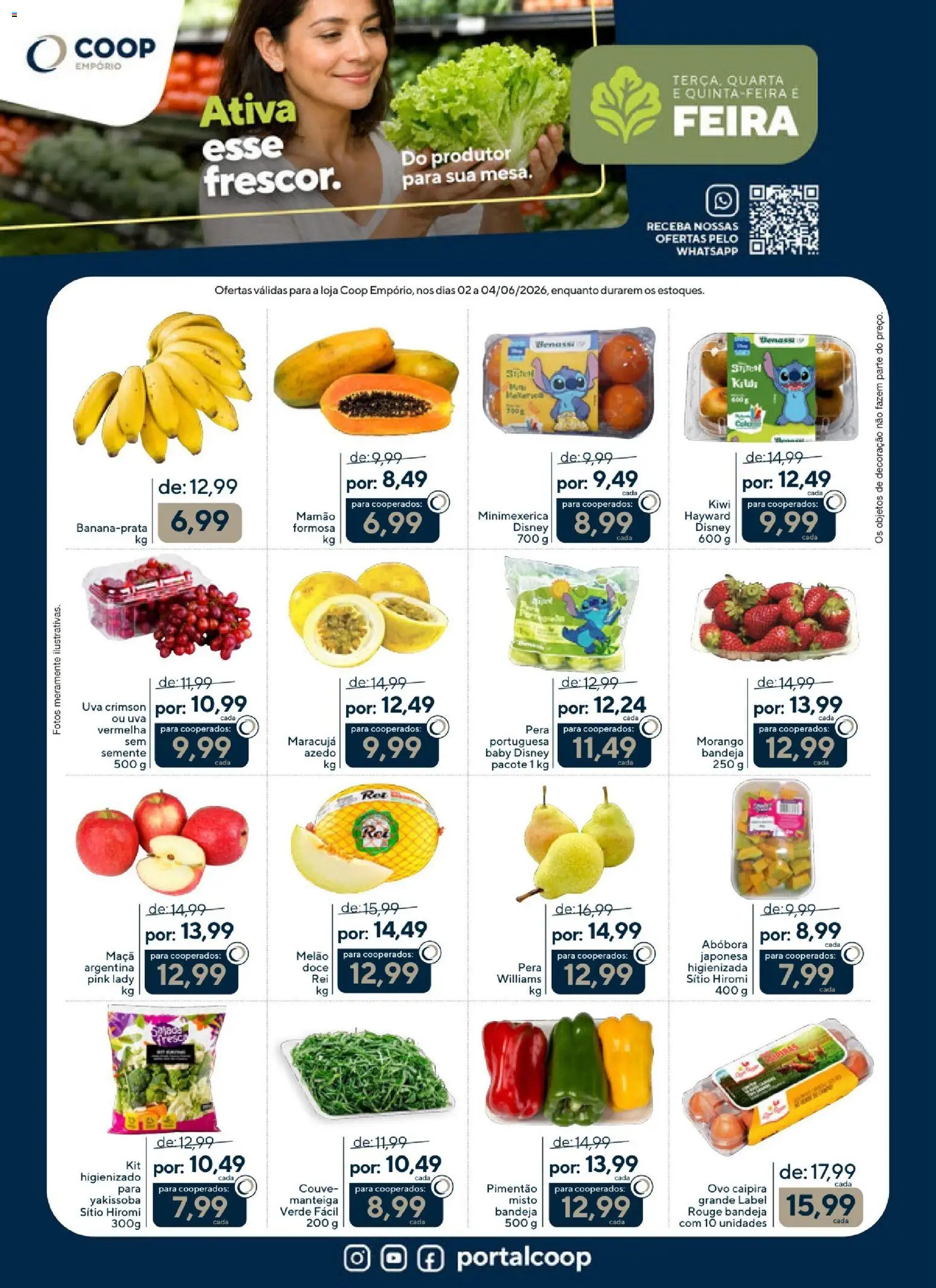 Pré-Visualização do folheto "Coop ofertas Feira e Açougue Empório" da loja Coop válido a partir de 02/06/2026