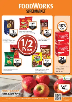 Preview of catalogue Foodworks catalogue from shop Foodworks valid 29/07/2026