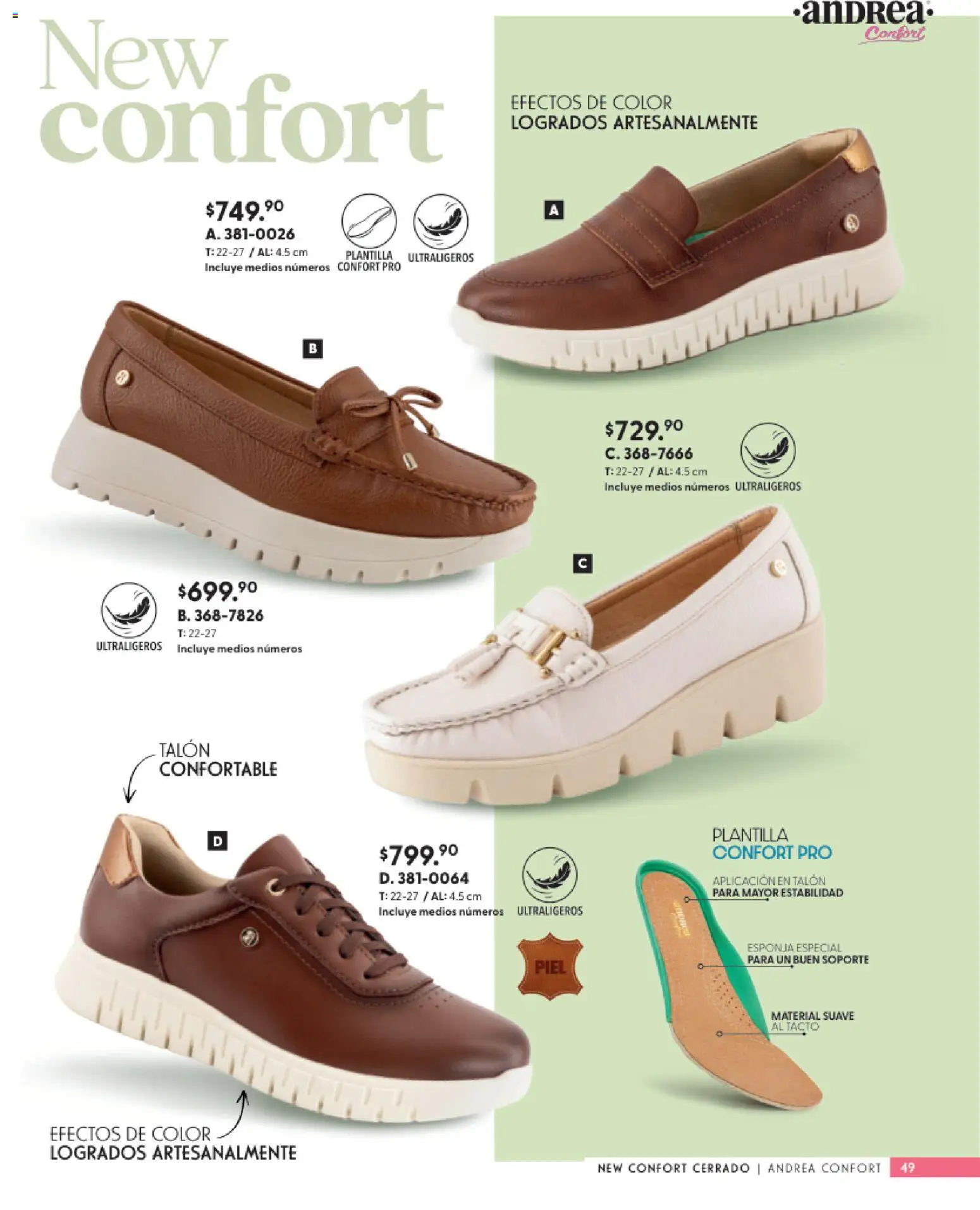 Vista previa las ofertas de la tienda Andrea - Catálogo Calzado Confort desde el 25/01/2026 
