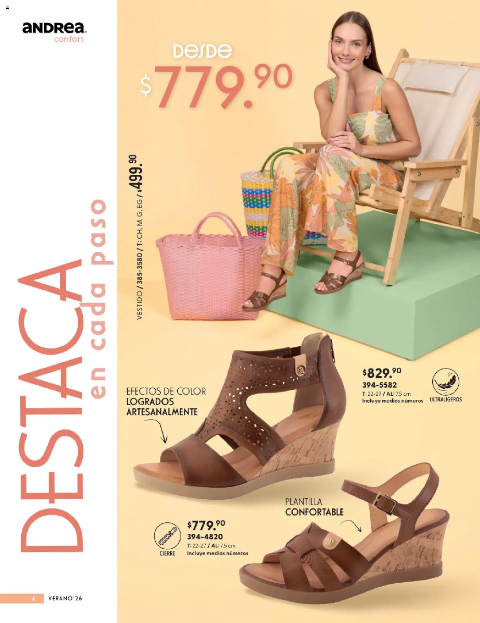Vista previa las ofertas de la tienda Andrea - Andrea catálogo Calzado Confort desde el 24/05/2026 - Vestido