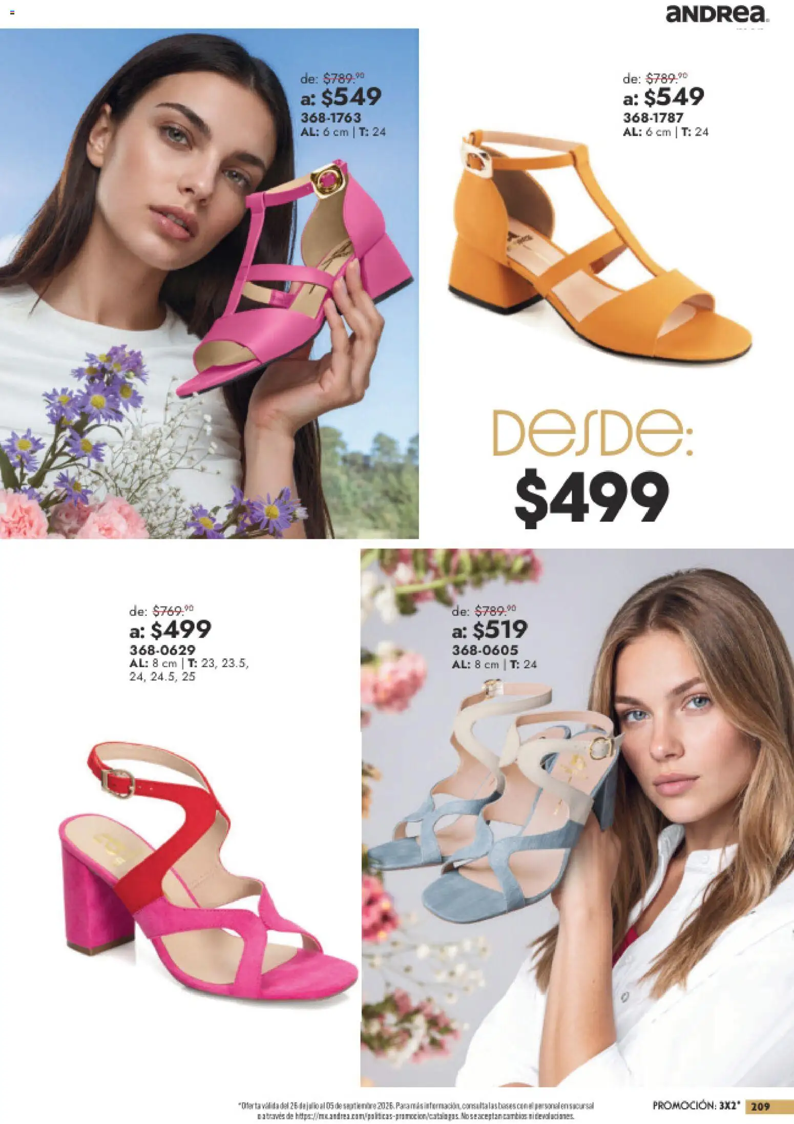 Vista previa las ofertas de la tienda Andrea - Andrea catálogo Outlet desde el 26/07/2026 