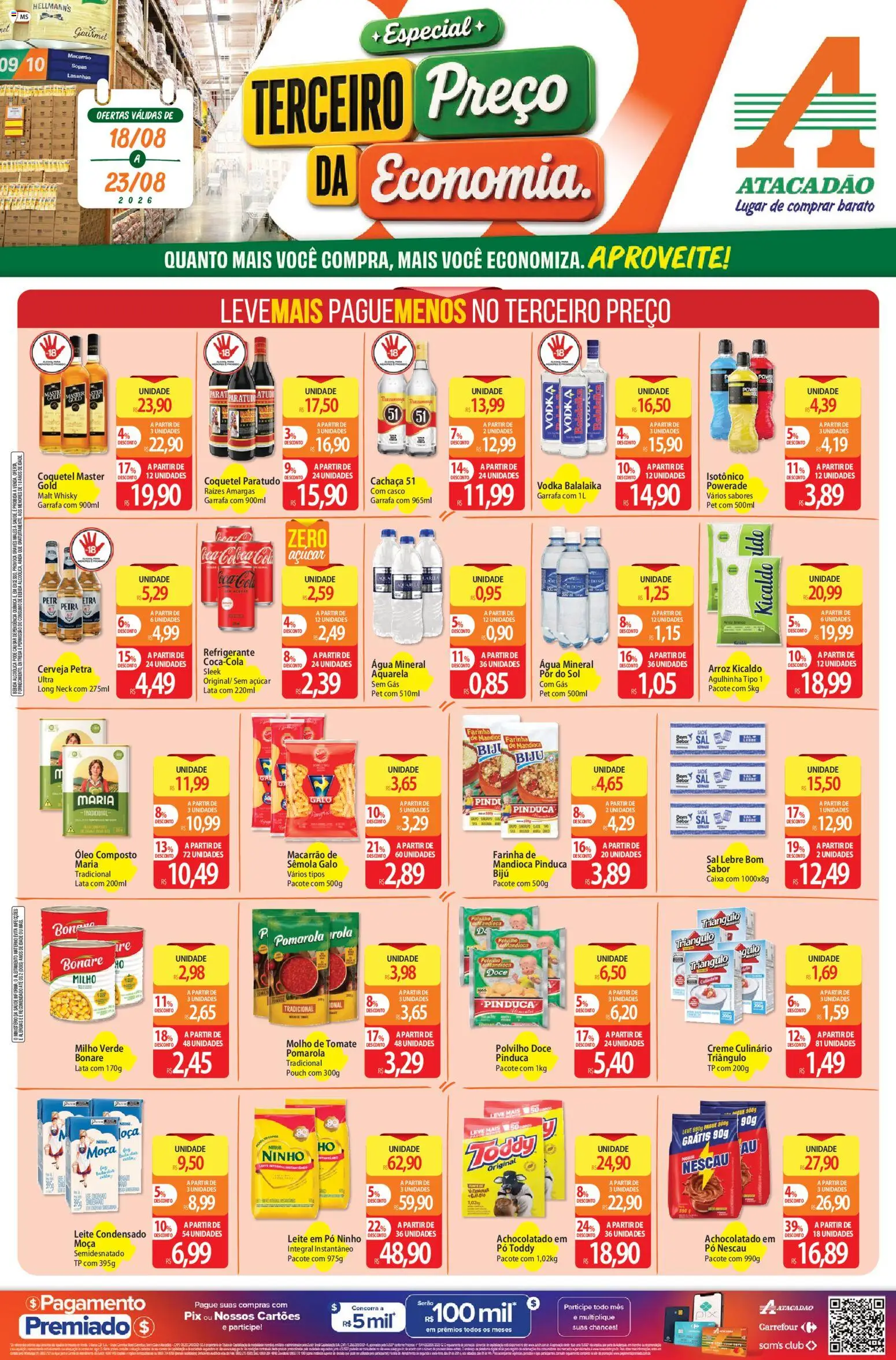 Pré-Visualização do folheto "Atacadão ofertas - MS" da loja Atacadão válido a partir de 18/08/2026