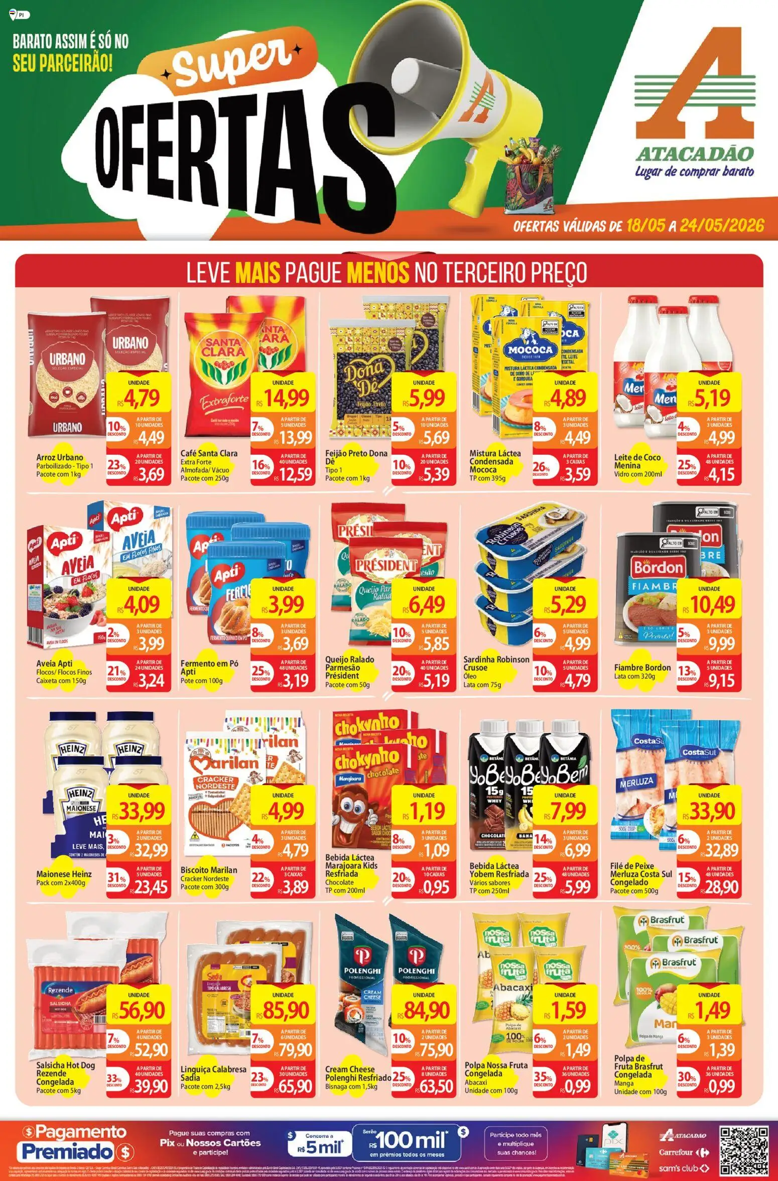 Pré-Visualização do folheto "Atacadão ofertas - PI" da loja Atacadão válido a partir de 18/05/2026