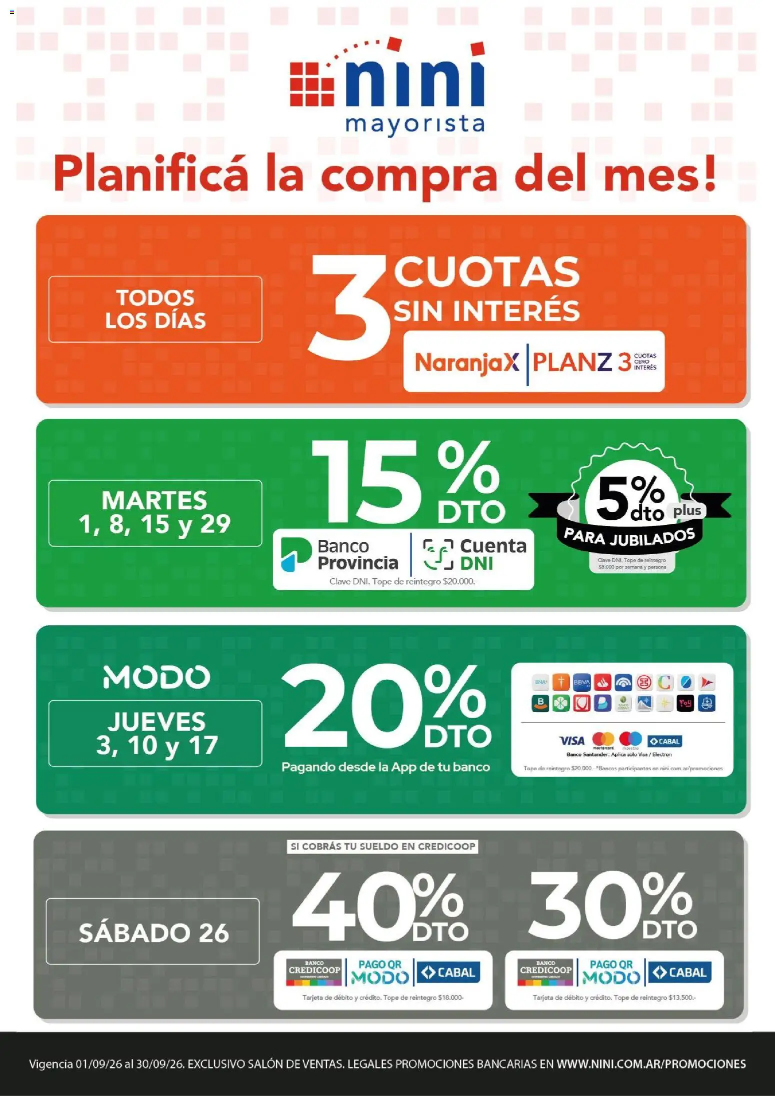 Vista previa del folleto de la tienda NINI Mayorista válido desde el 07/09/2026 
