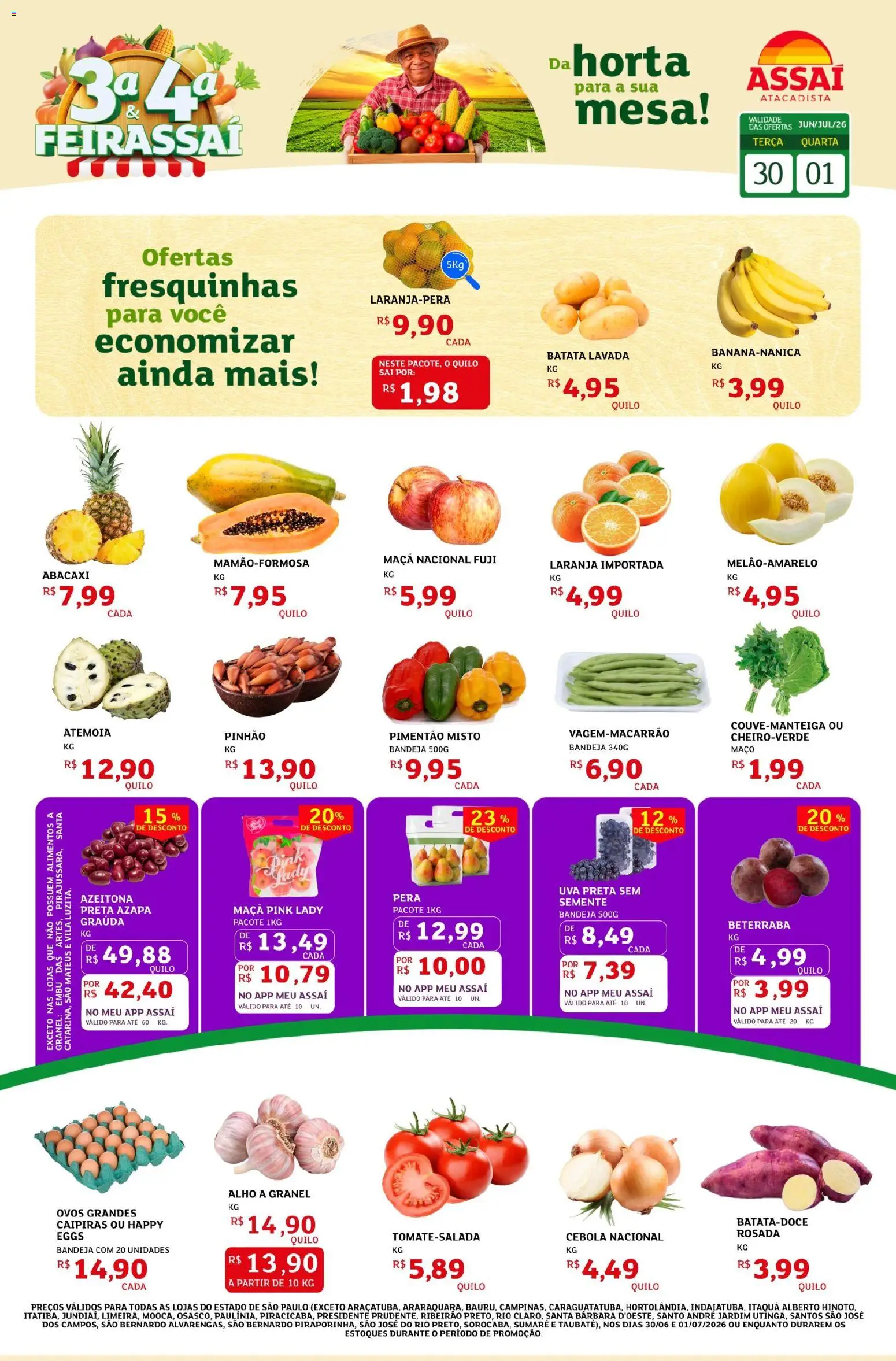Pré-Visualização do folheto "Assaí Atacadista ofertas - SP" da loja Assaí Atacadista válido a partir de 30/06/2026