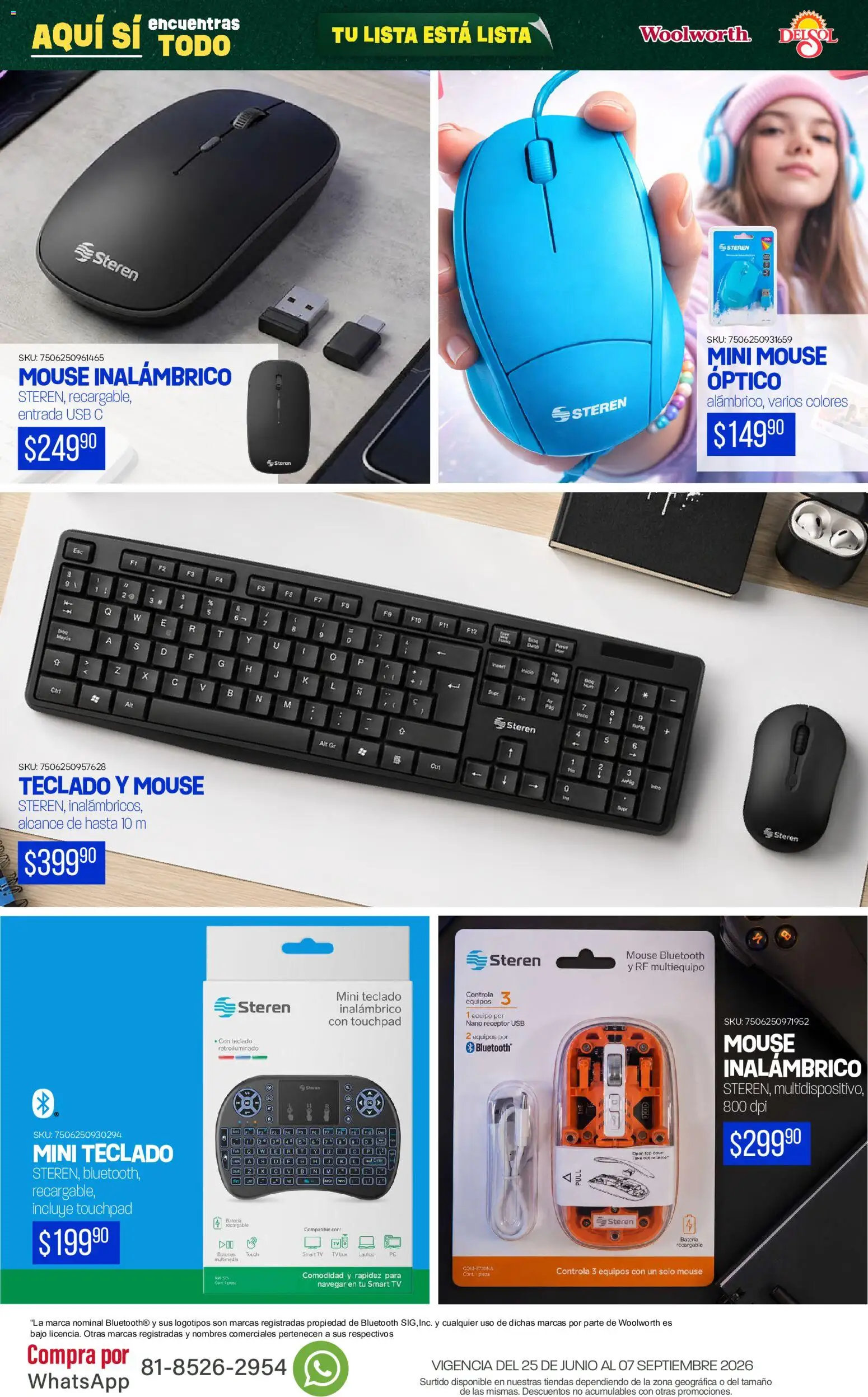 Vista previa las ofertas de la tienda Del Sol y Woolworth - Del Sol y Woolworth catálogo Back To School desde el 25/06/2026 