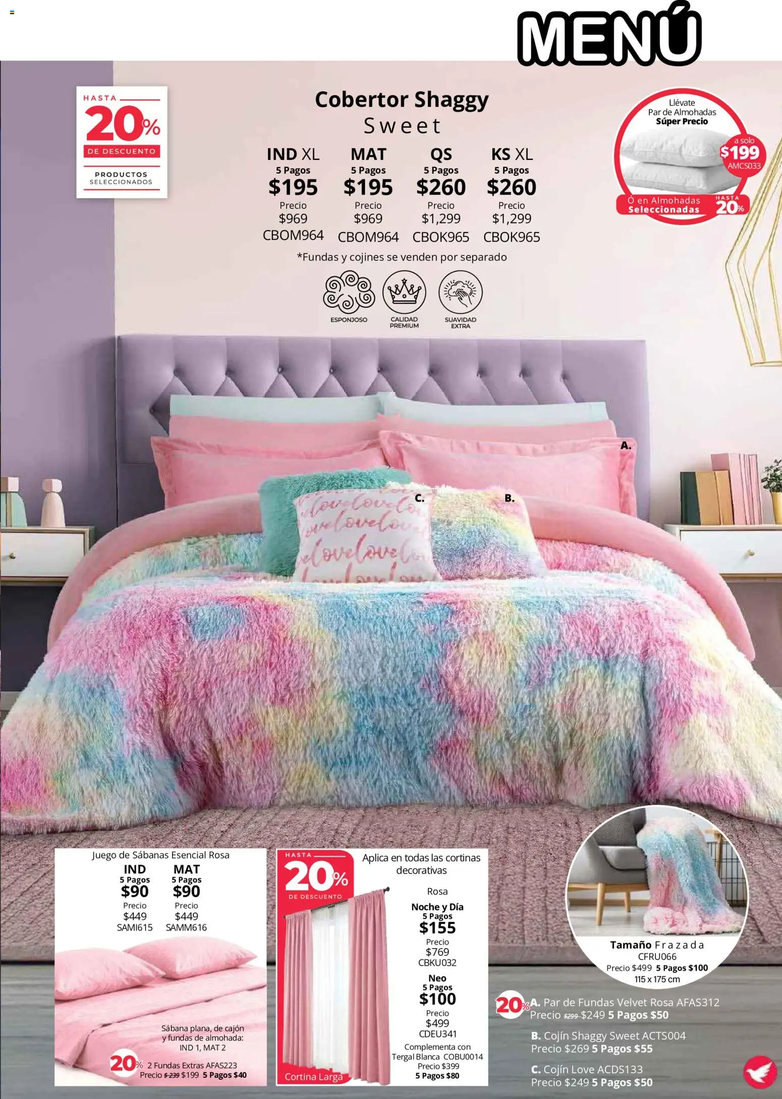 Vista previa las ofertas de la tienda Colchas Concord - Colchas Concord catálogo Colección Cobertor desde el 01/08/2026 