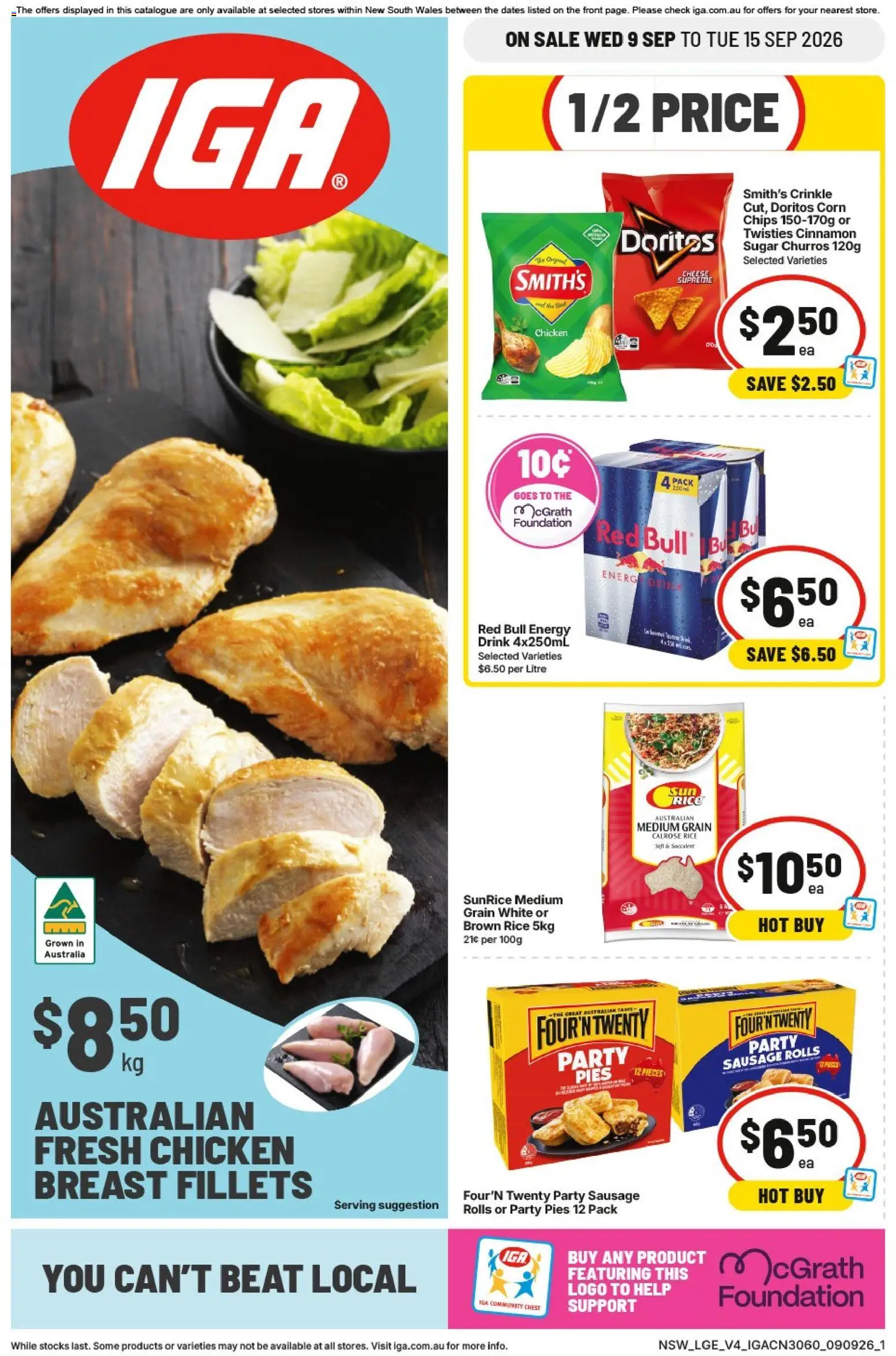 Preview of catalogue IGA catalogue Summer Hill from shop IGA valid 09/09/2026
