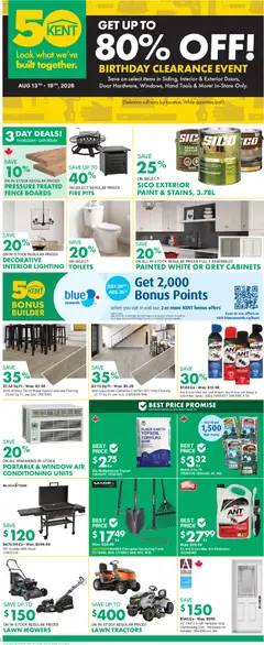 Preview of leaflet Kent weekly flyer - NB from shop Kent is valid from Aug 13, 2026