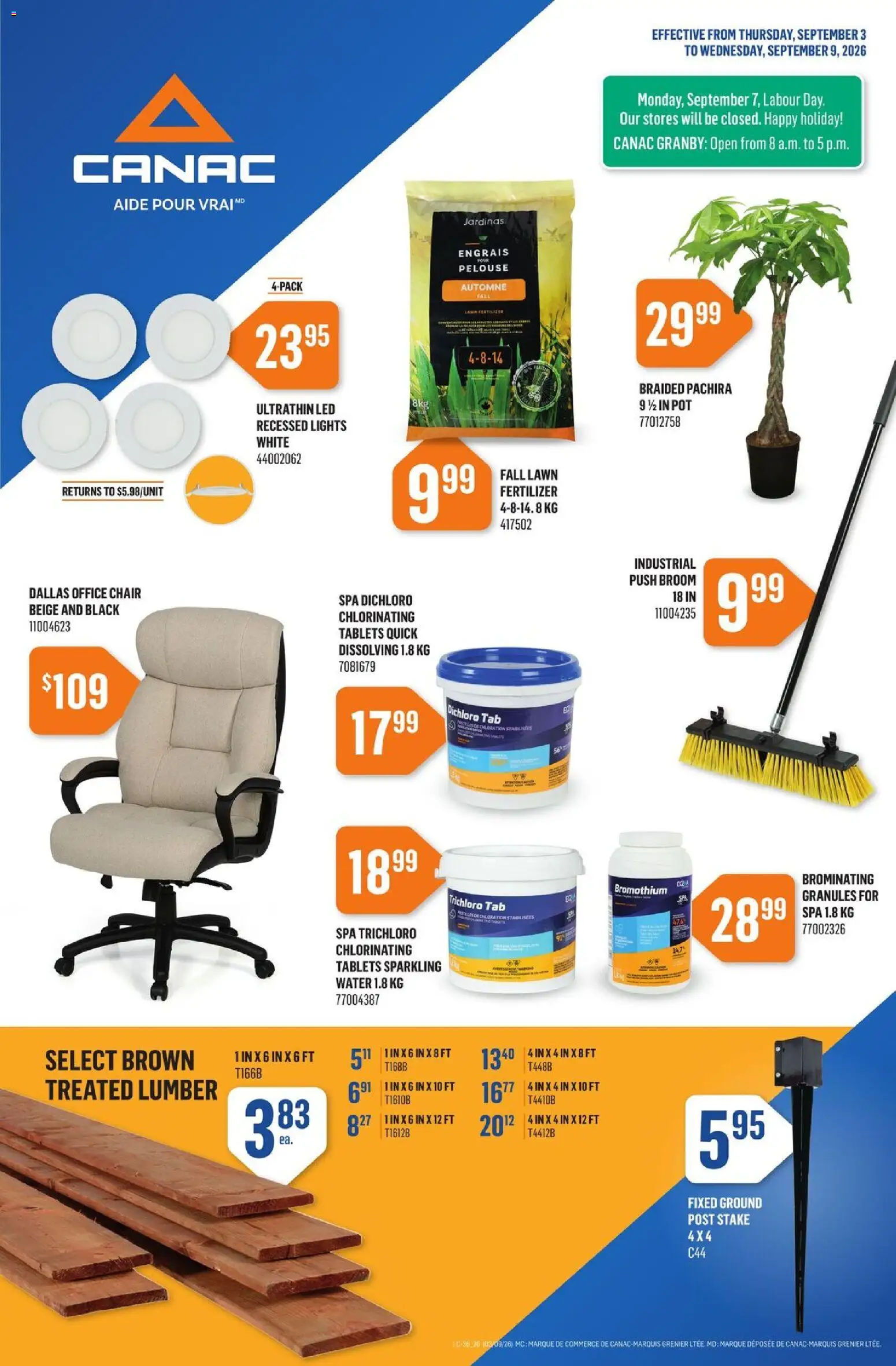 Preview of leaflet Canac weekly flyer from shop Canac is valid from Sep 03, 2026