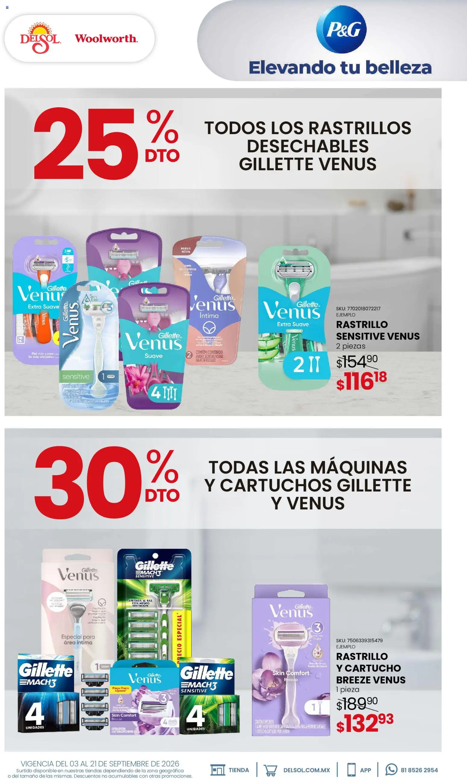 Vista previa las ofertas de la tienda Del Sol y Woolworth - Del Sol y Woolworth catálogo Beauty Days desde el 03/09/2026 