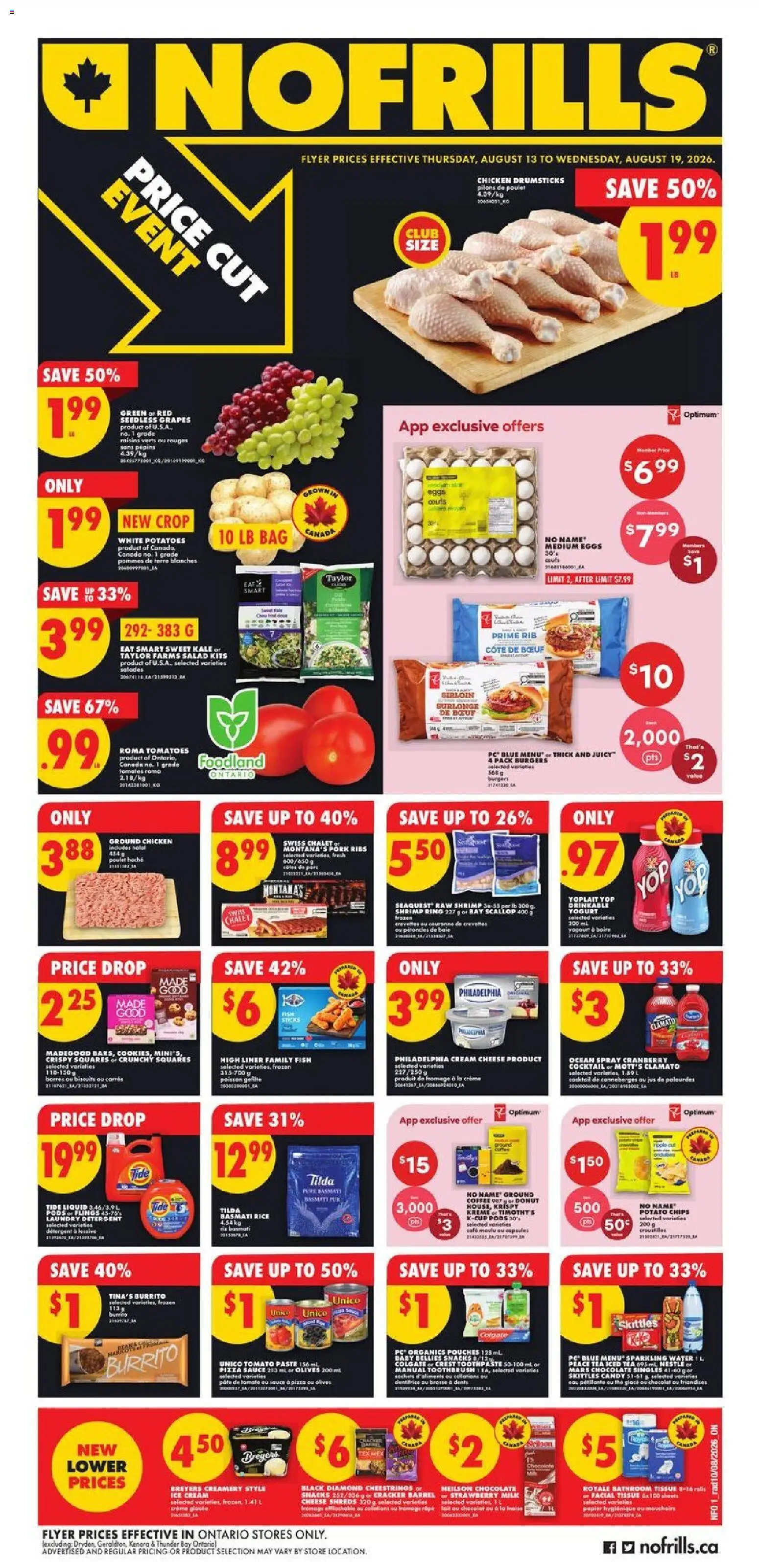Preview of leaflet No Frills weekly flyer / circulaire from shop No Frills is valid from Aug 13, 2026