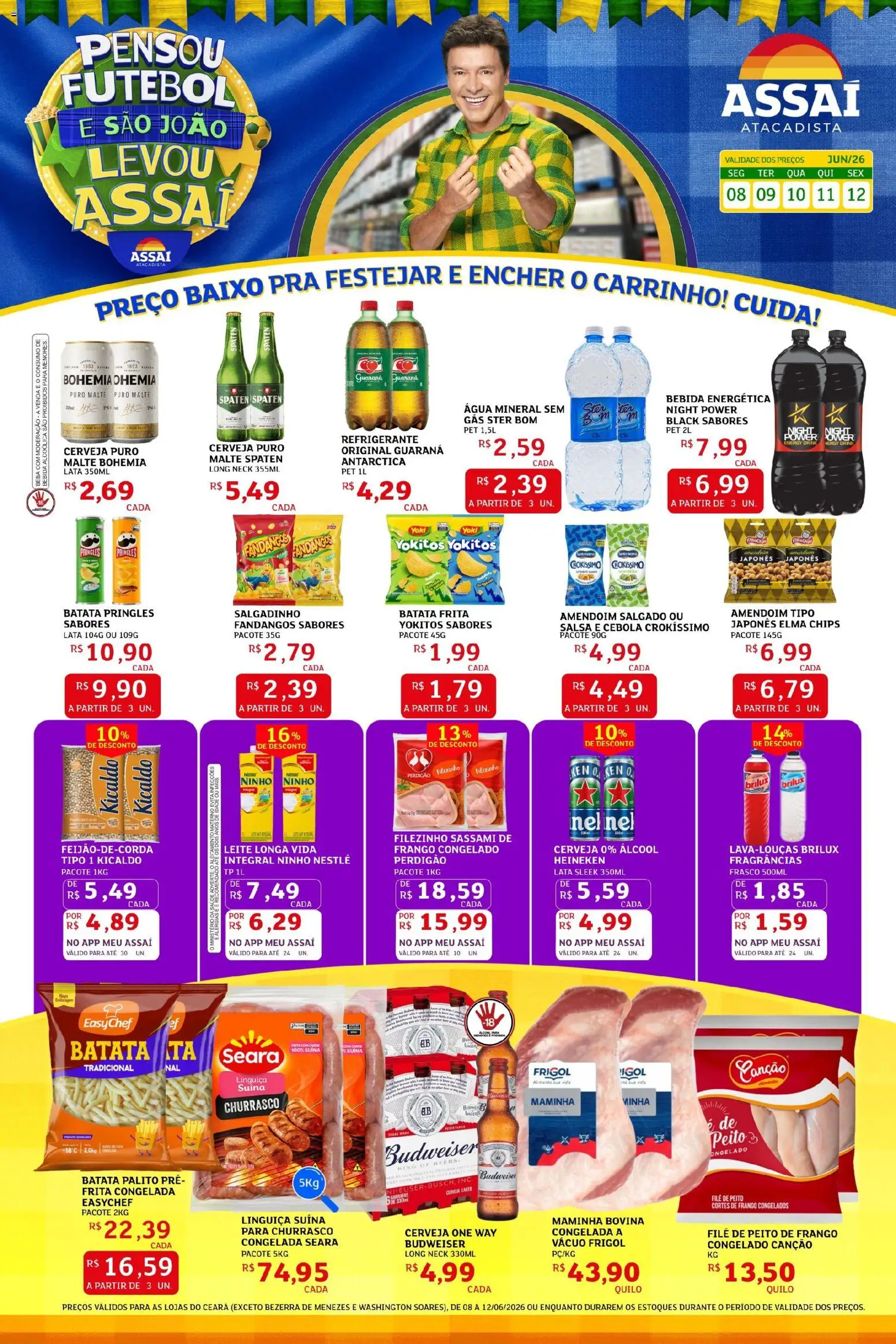 Pré-Visualização do folheto "Assaí Atacadista ofertas - CE" da loja Assaí Atacadista válido a partir de 08/06/2026