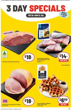 Preview of catalogue IGA 3 Day Specials - WA from shop IGA valid 10/07/2026