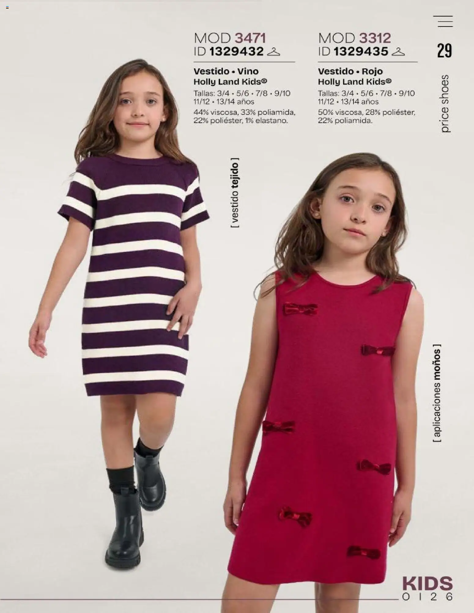 Vista previa las ofertas de la tienda Price Shoes - Price Shoes catálogo Kids desde el 01/10/2026 - Vestido, Vino