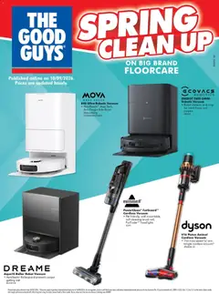 Preview of catalogue The Good Guys Spring Clean Up from shop The Good Guys valid 10/09/2026