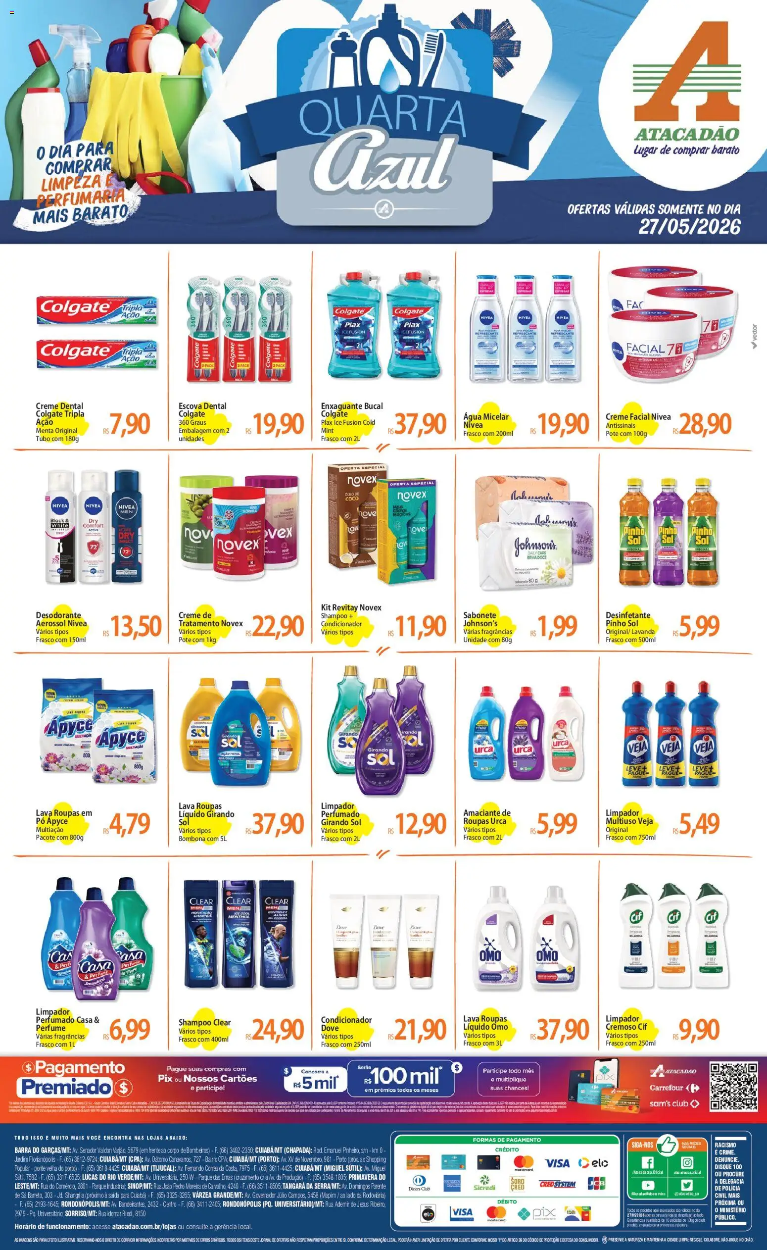 Pré-Visualização do folheto "Atacadão ofertas - MT" da loja Atacadão válido a partir de 27/05/2026