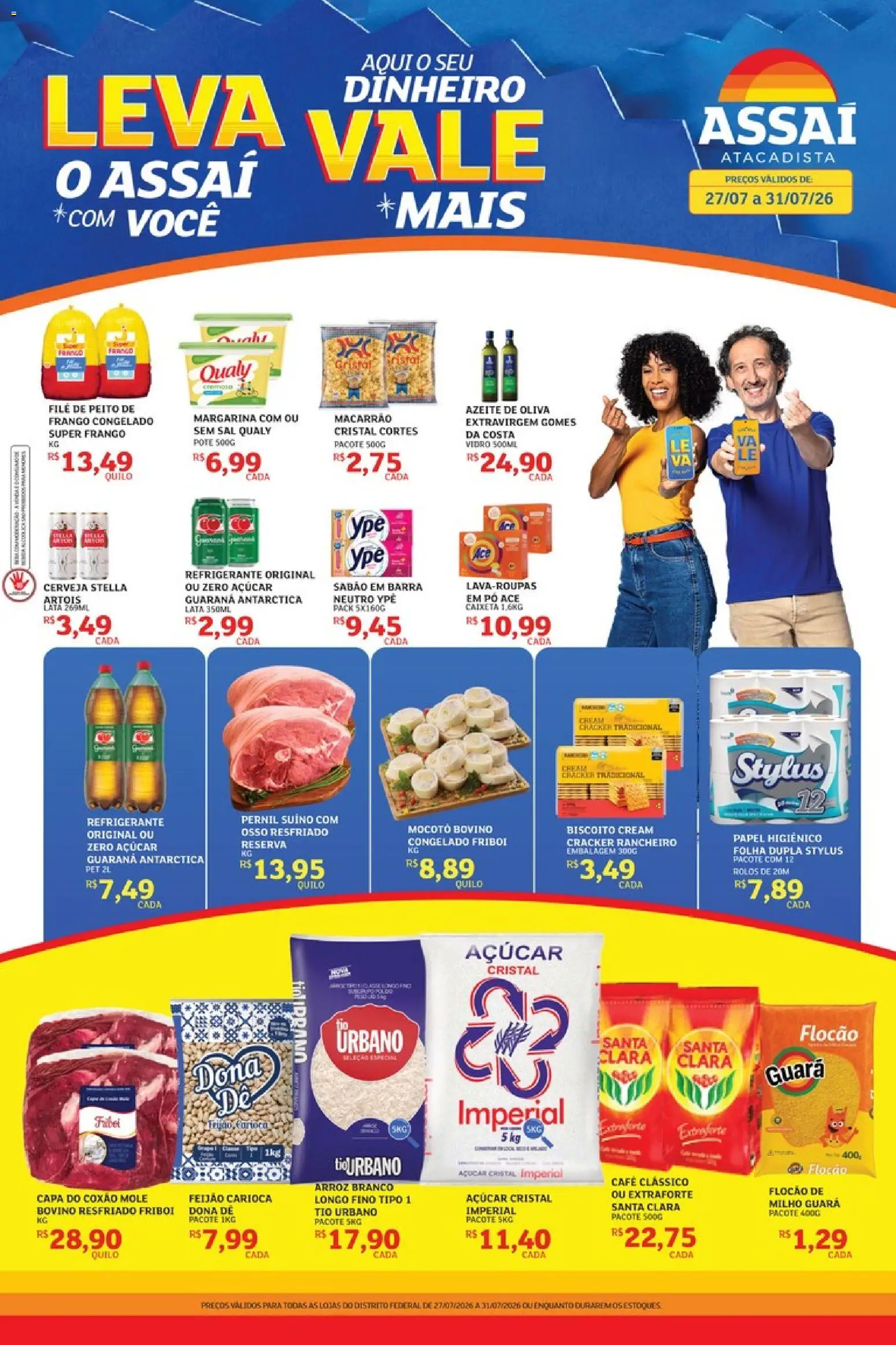 Pré-Visualização do folheto "Assaí Atacadista ofertas - DF" da loja Assaí Atacadista válido a partir de 27/07/2026