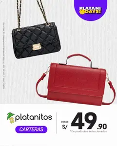 Vista previa de Catálogo Platanitos - Carteras de la tienda Platanitos válido desde 06/07/2026