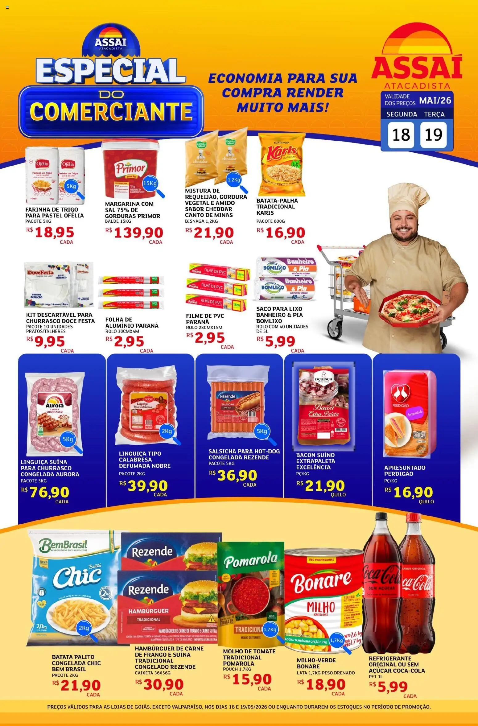 Pré-Visualização do folheto "Assaí Atacadista ofertas - GO" da loja Assaí Atacadista válido a partir de 18/05/2026