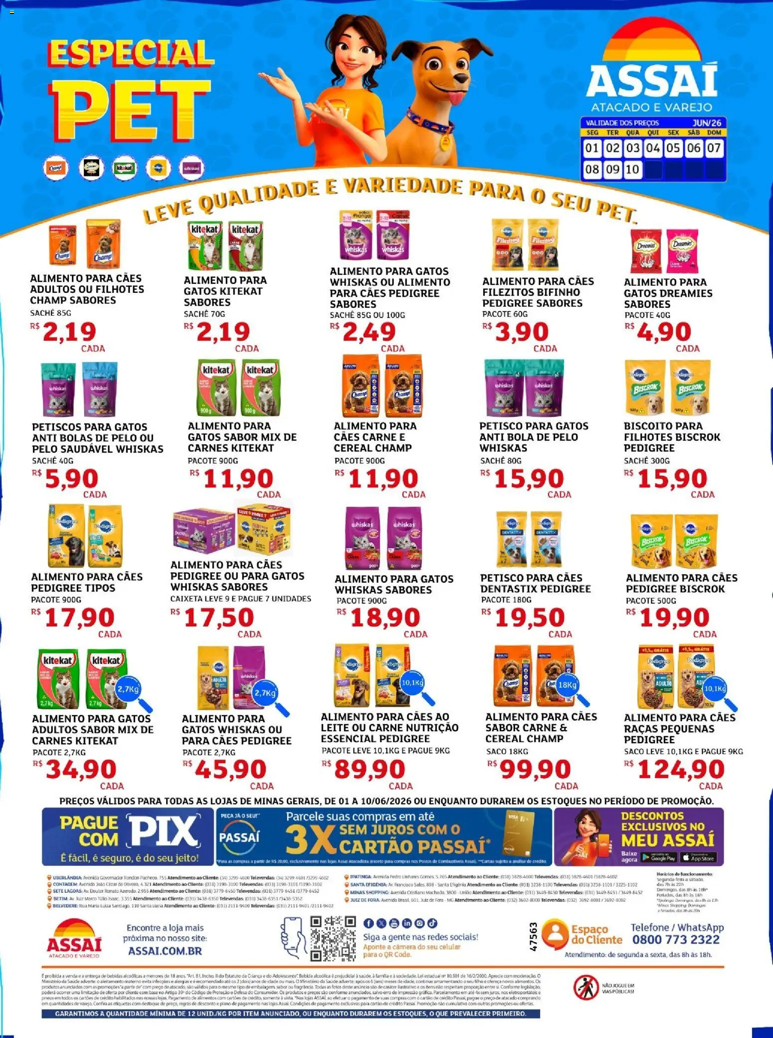 Pré-Visualização do folheto "Assaí Atacadista ofertas - MG" da loja Assaí Atacadista válido a partir de 01/06/2026