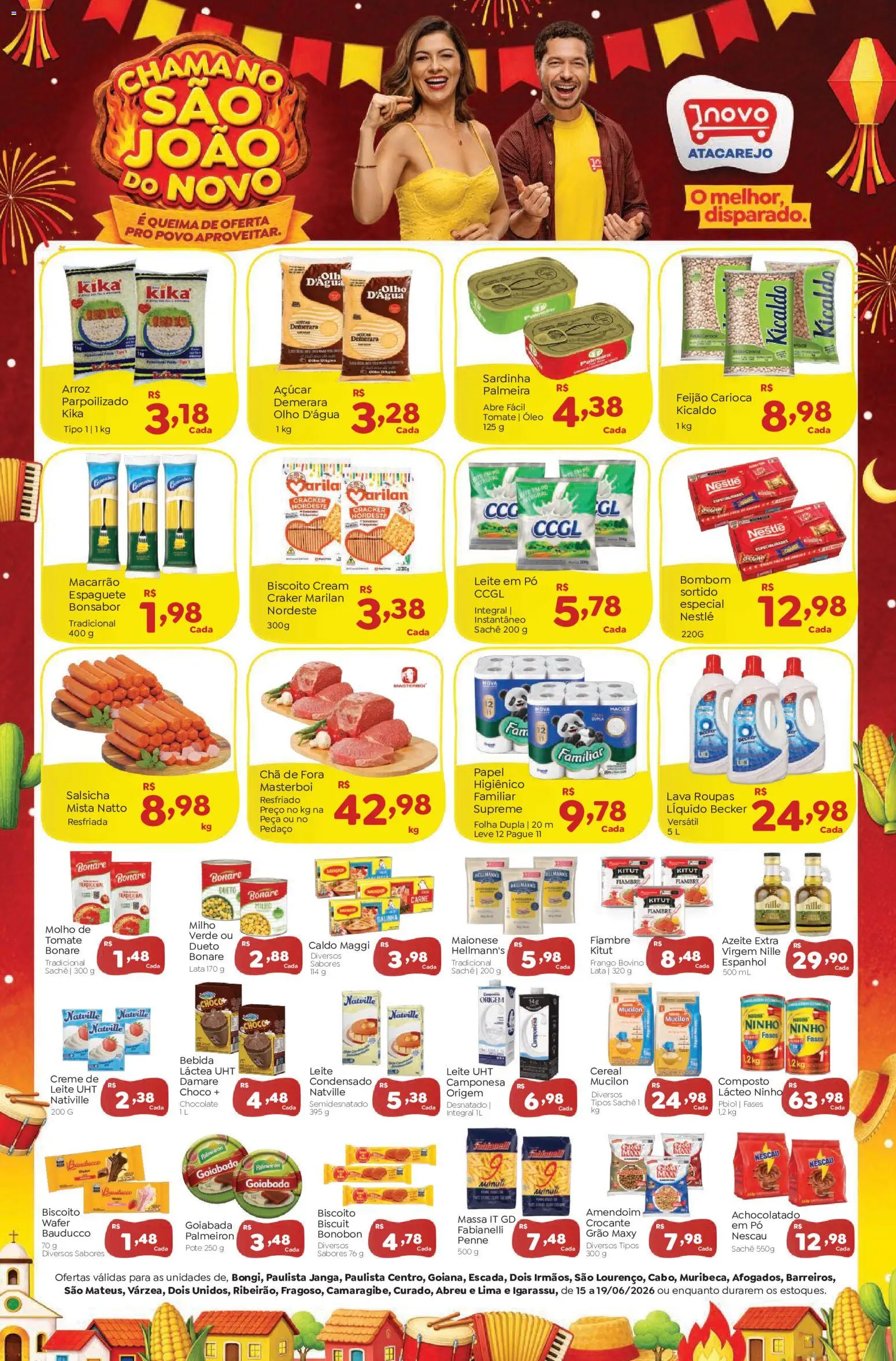 Pré-Visualização do folheto "Novo Atacarejo - Ofertas da semana" da loja Novo Atacarejo válido a partir de 15/06/2026