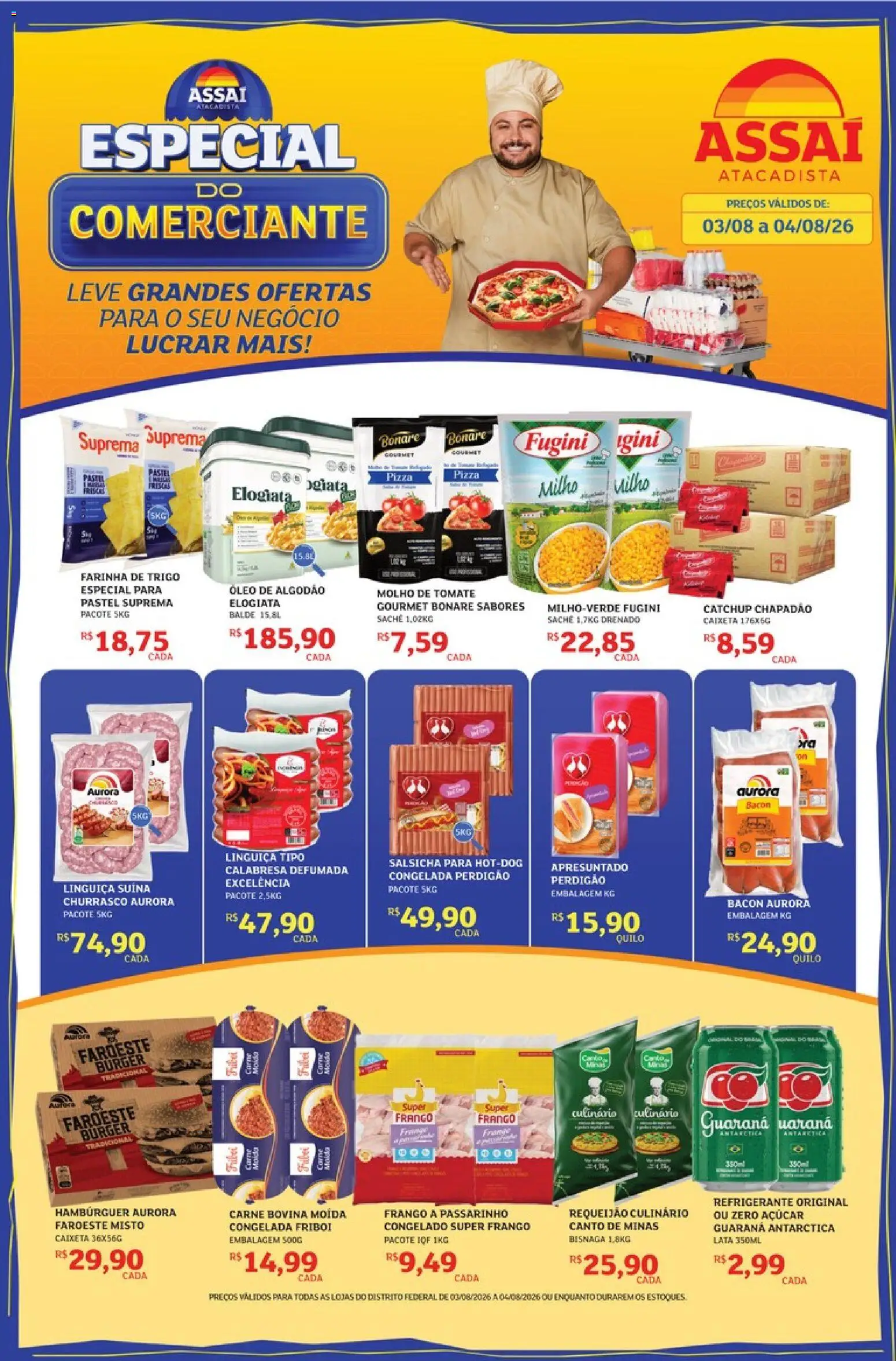 Pré-Visualização do folheto "Assaí Atacadista ofertas - DF" da loja Assaí Atacadista válido a partir de 03/08/2026