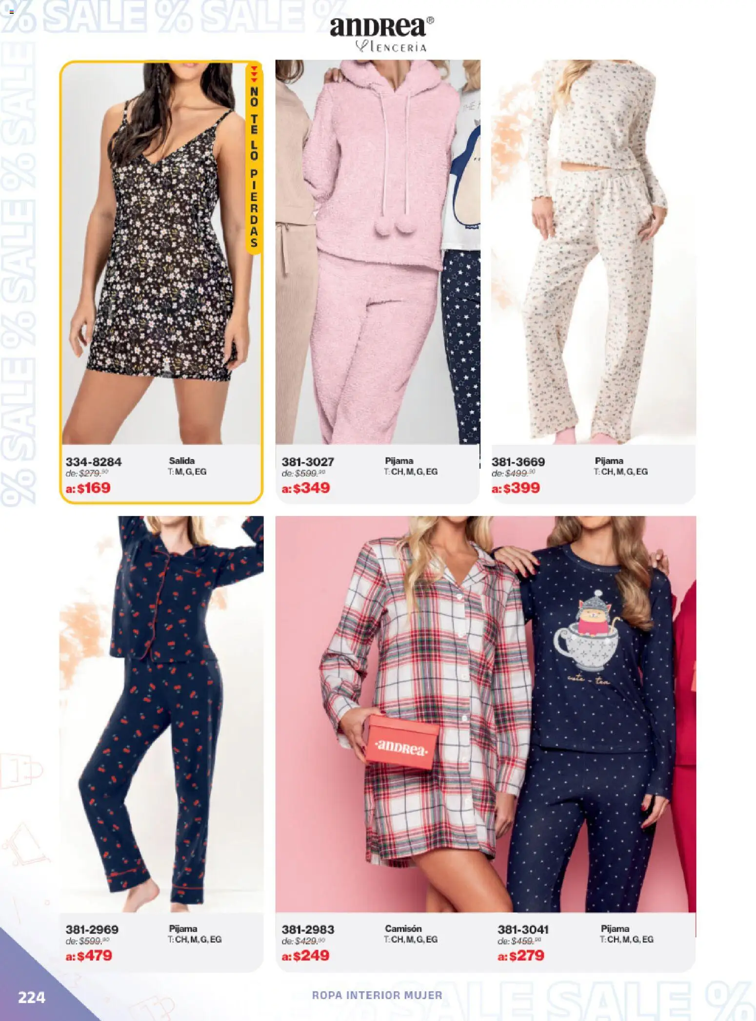Vista previa las ofertas de la tienda Andrea - Catálogo Outlet desde el 21/12/2025 - Ropa, Pijama, Ropa interior, Camisón