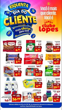 Pré-Visualização do folheto "Lopes Supermercados ofertas Dia do Cliente" da loja Lopes Supermercados válido a partir de 09/09/2026