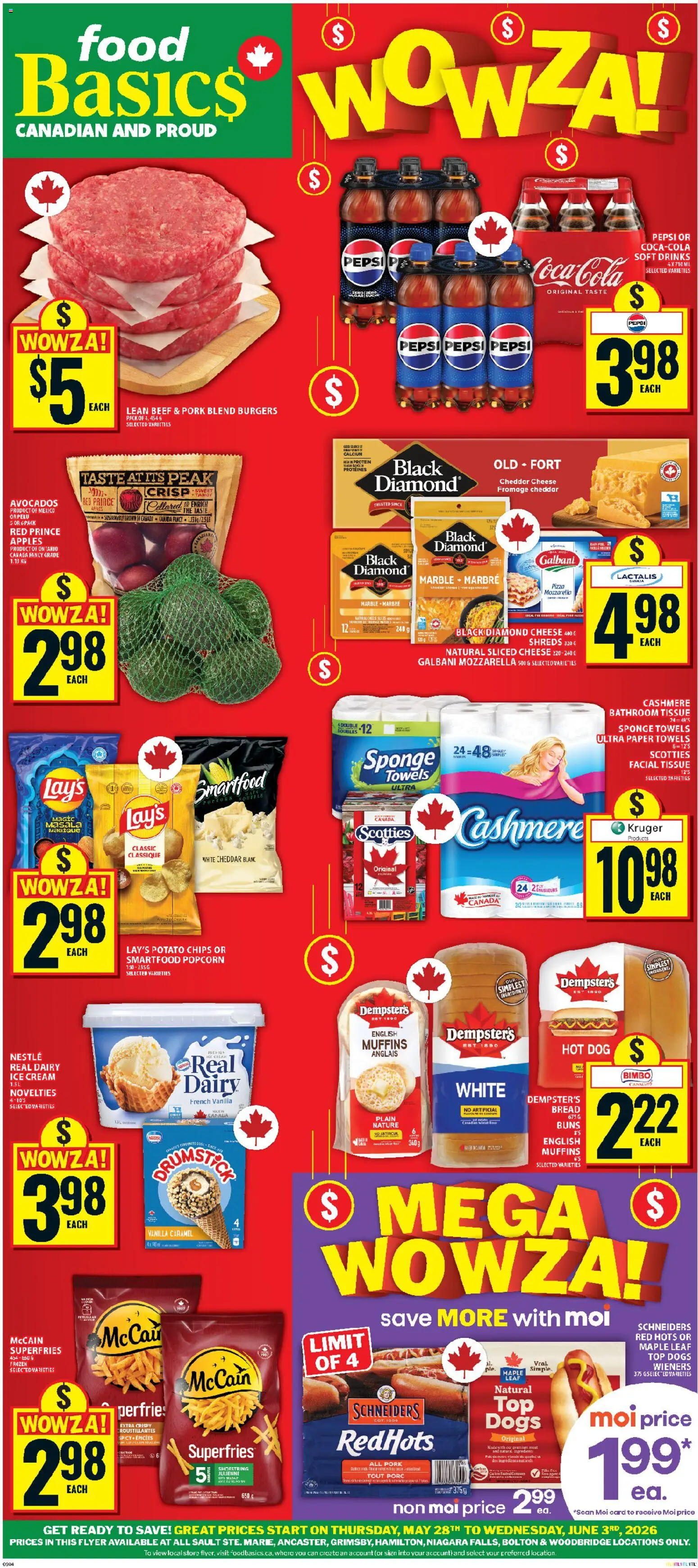 Preview of leaflet Food Basics weekly flyer - Ancaster from shop Food Basics is valid from May 28, 2026