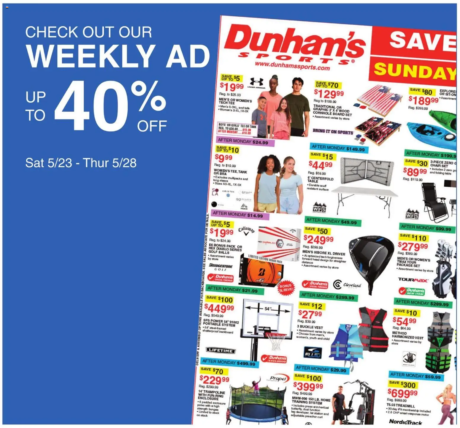 Ad Preview of Dunham's Sports Dunham's Sports Weekly Ad from 05/23/2026