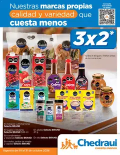 Vista previa las ofertas de la tienda Chedraui - Chedraui folleto Nuestras marcas propias calidad y variedad que cuesta menos desde el 14/10/2026 