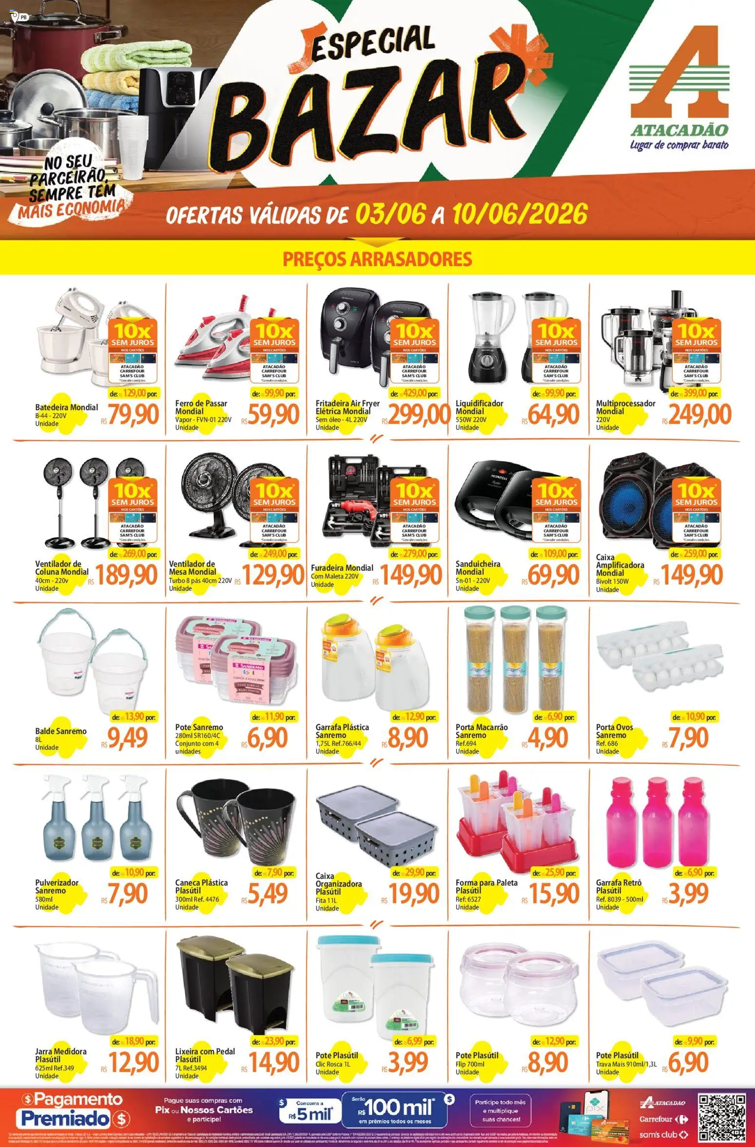 Pré-Visualização do folheto "Atacadão ofertas - PB" da loja Atacadão válido a partir de 03/06/2026