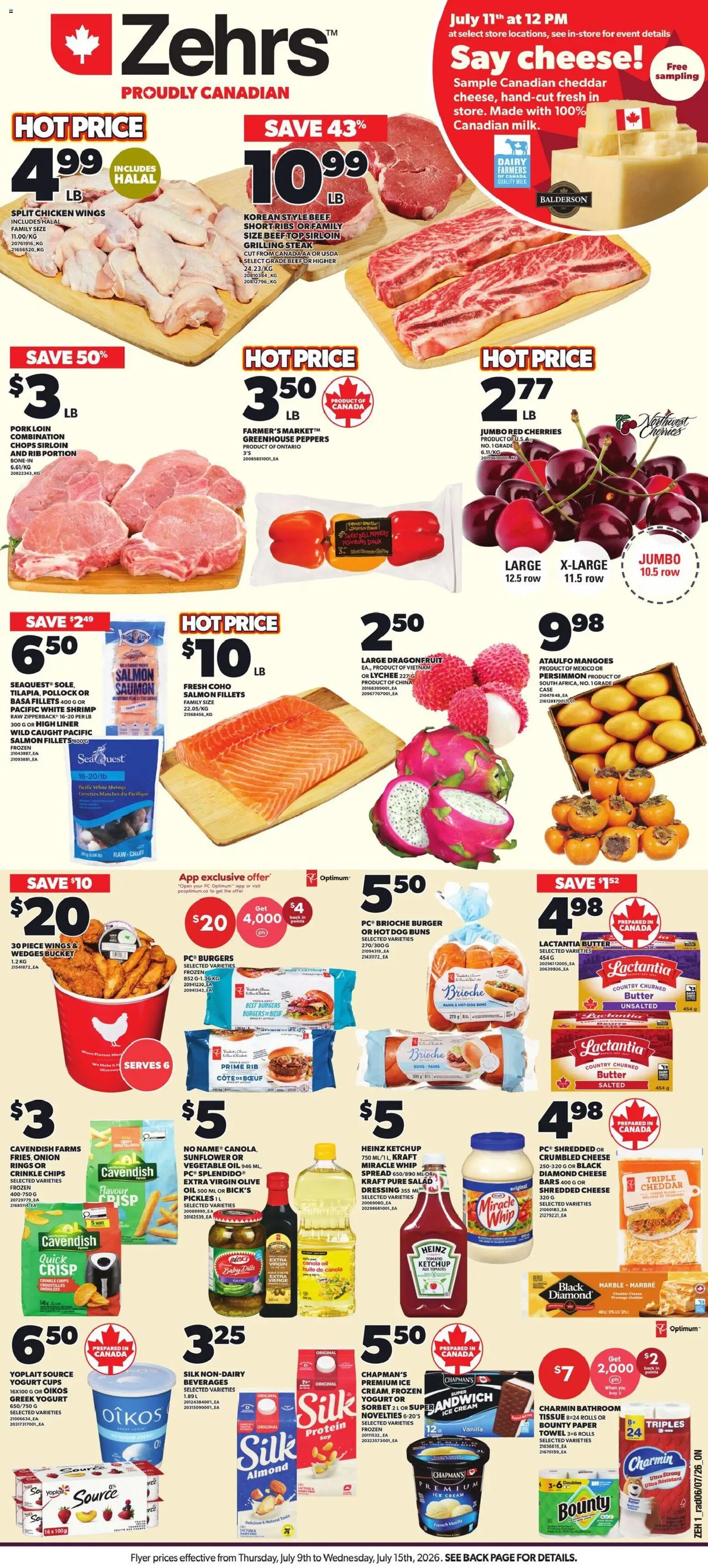 Preview of leaflet Zehrs weekly flyer / circulaire from shop Zehrs is valid from Jul 09, 2026