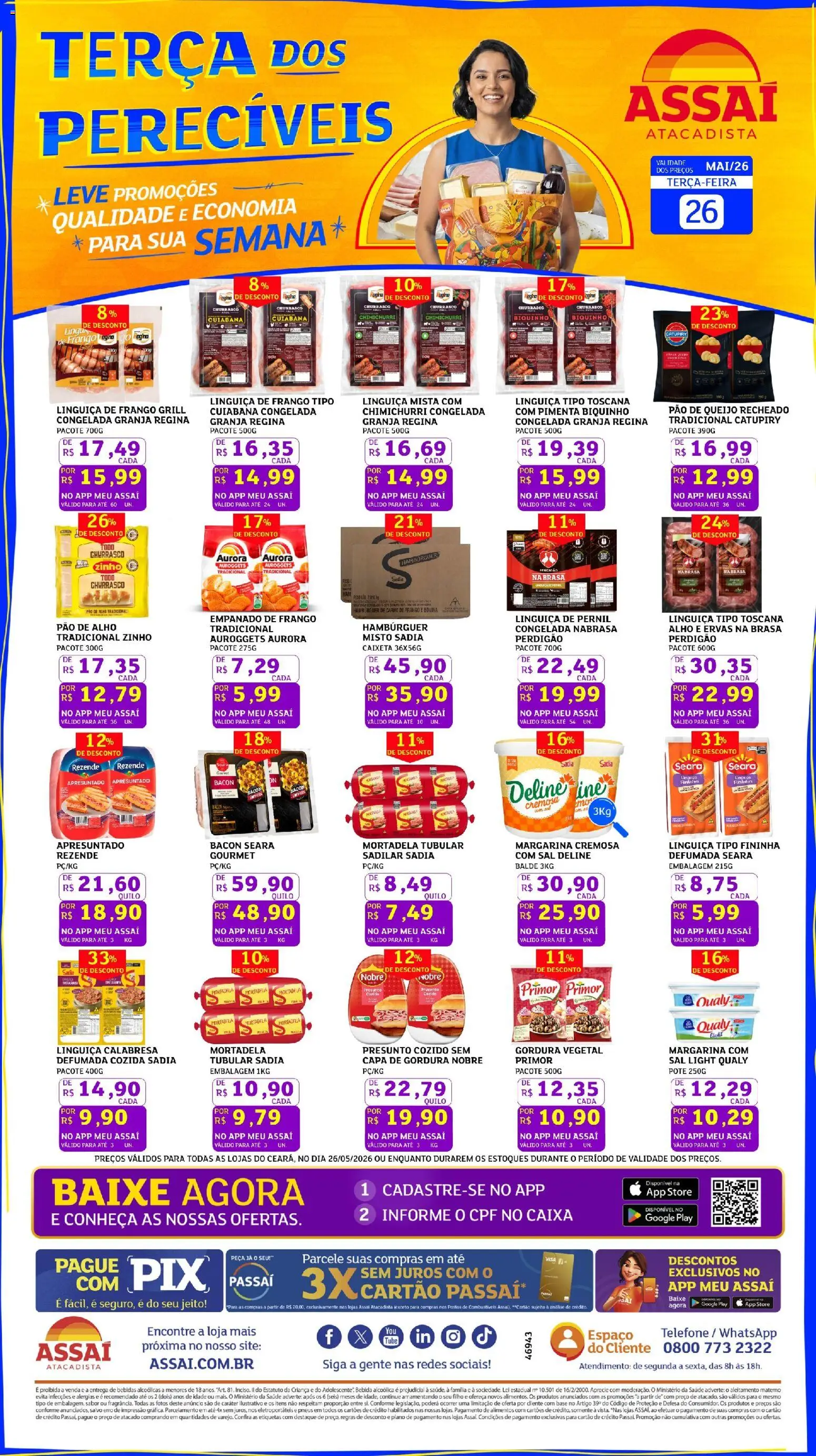 Pré-Visualização do folheto "Assaí Atacadista ofertas - CE" da loja Assaí Atacadista válido a partir de 26/05/2026
