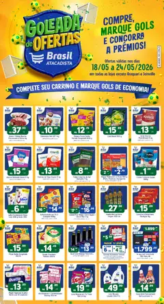 Pré-Visualização do folheto "Brasil Atacadista - Ofertas da semana" da loja Brasil Atacadista válido a partir de 18/05/2026