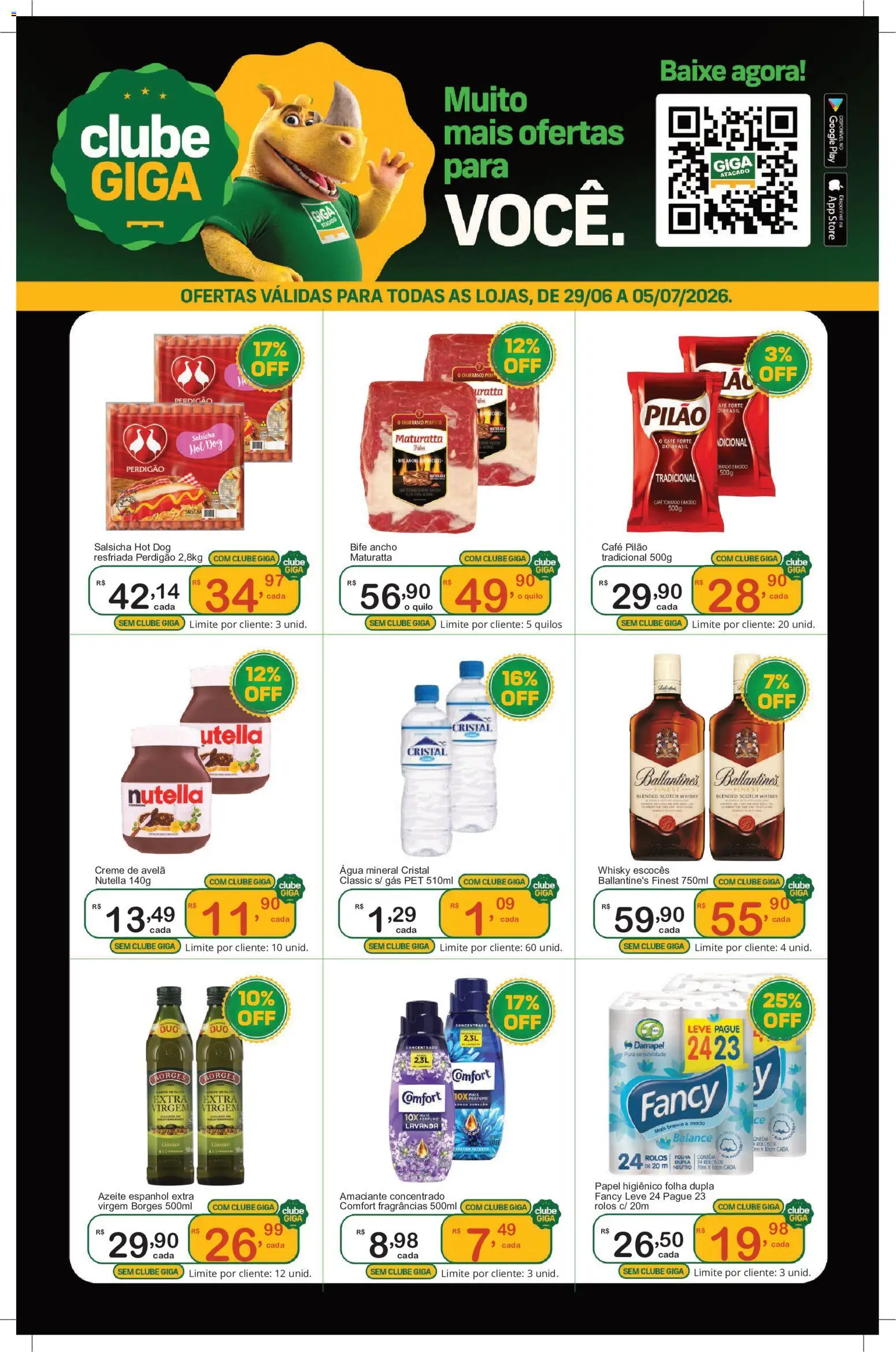 Pré-Visualização do folheto "GIGA Atacado ofertas Clube" da loja GIGA Atacado válido a partir de 29/06/2026