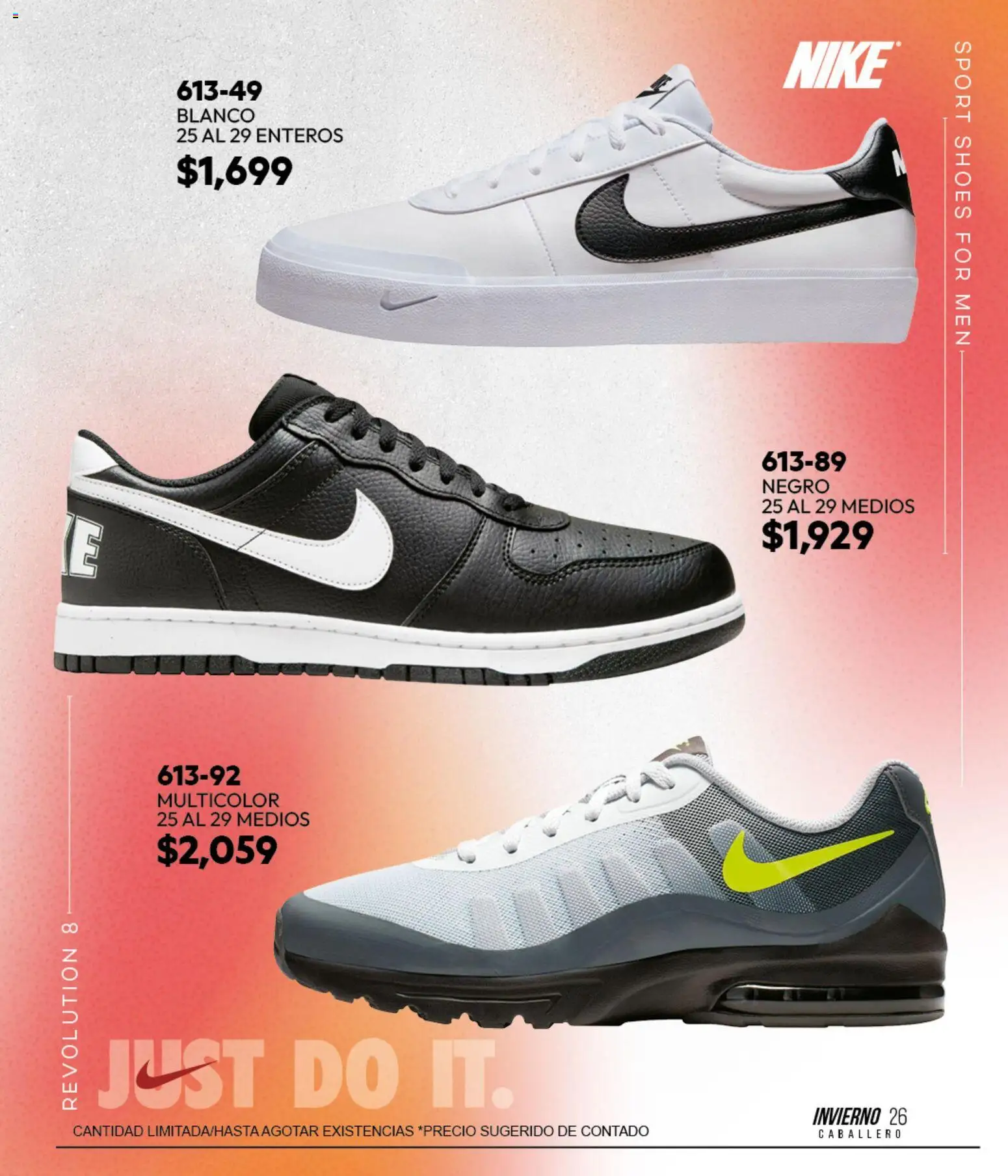Vista previa las ofertas de la tienda Cklass - Cklass catálogo Sportbrands Caballero Invierno desde el 11/09/2026 