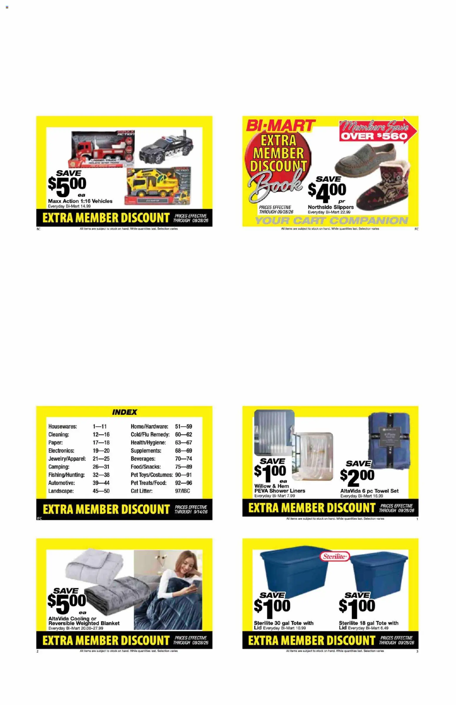 Ad Preview of Bi-Mart Bi-Mart Ad from 09/14/2026