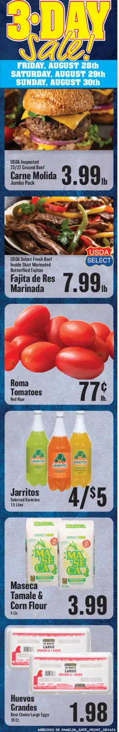Ad Preview of Market Basket Market Basket Mercado de Familia Weekly Ad from 08/26/2026
