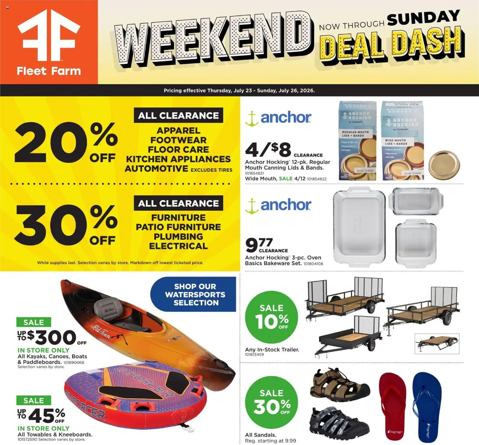 Ad Preview of Mills Fleet Farm Mills Fleet Farm Weekend Ad from 07/23/2026