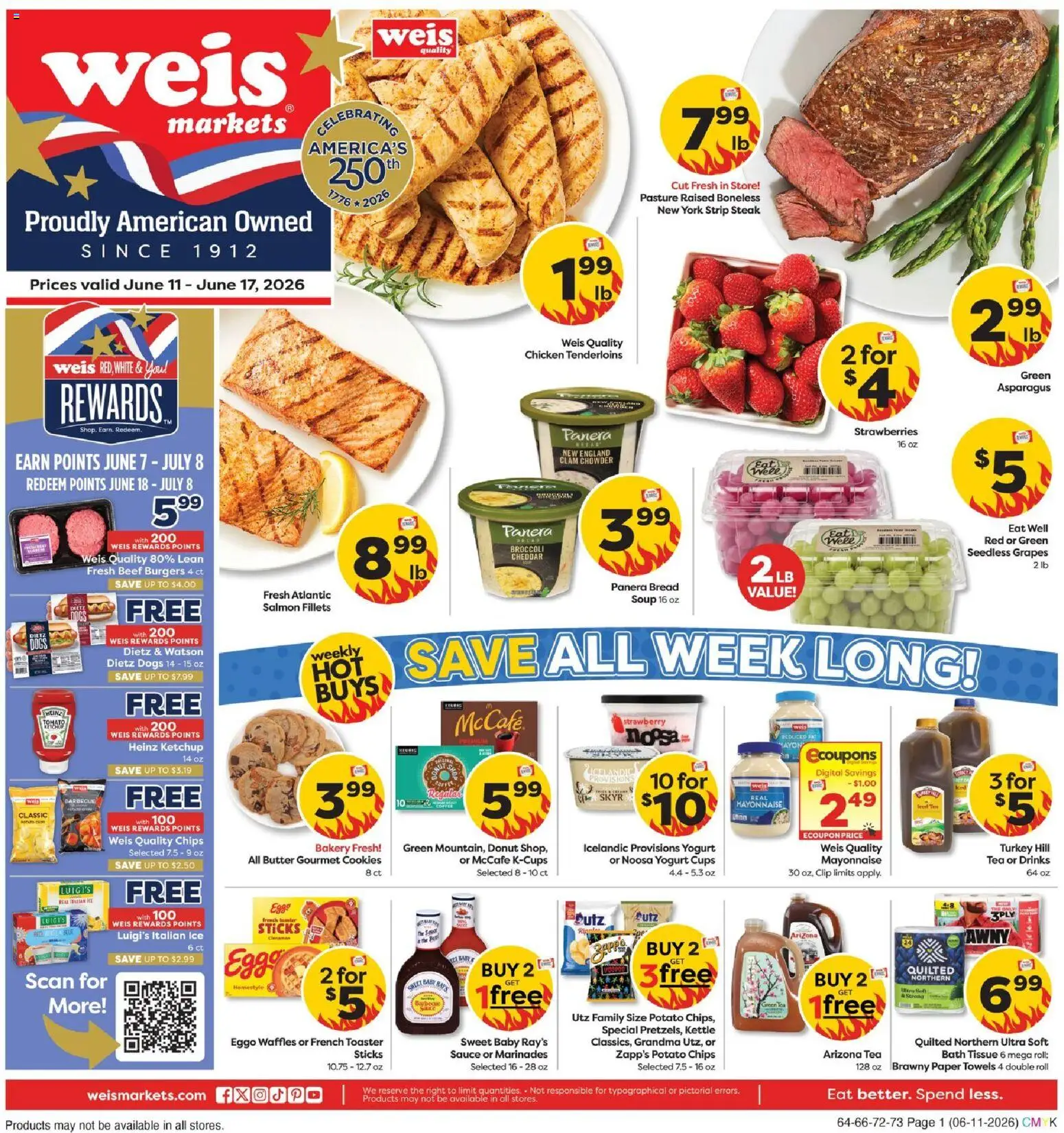 Ad Preview of Weis Weis Weekly Ad from 06/11/2026