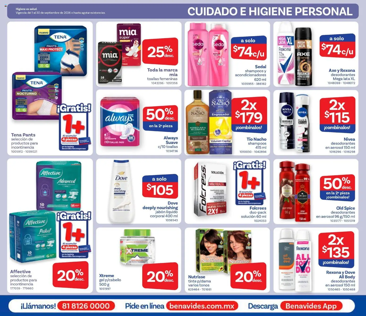 Vista previa las ofertas de la tienda Farmacia Benavides - Farmacia Benavides catálogo desde el 01/09/2026 