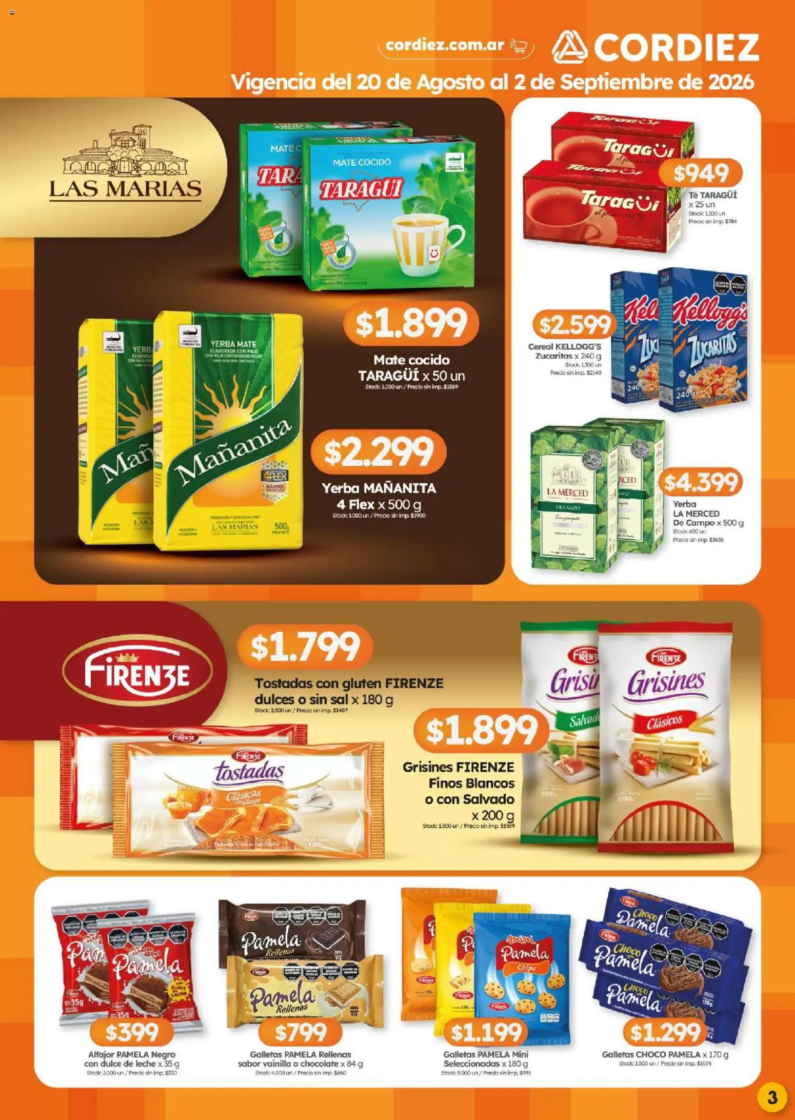 Vista previa del folleto de la tienda Cordiez válido desde el 20/08/2026 