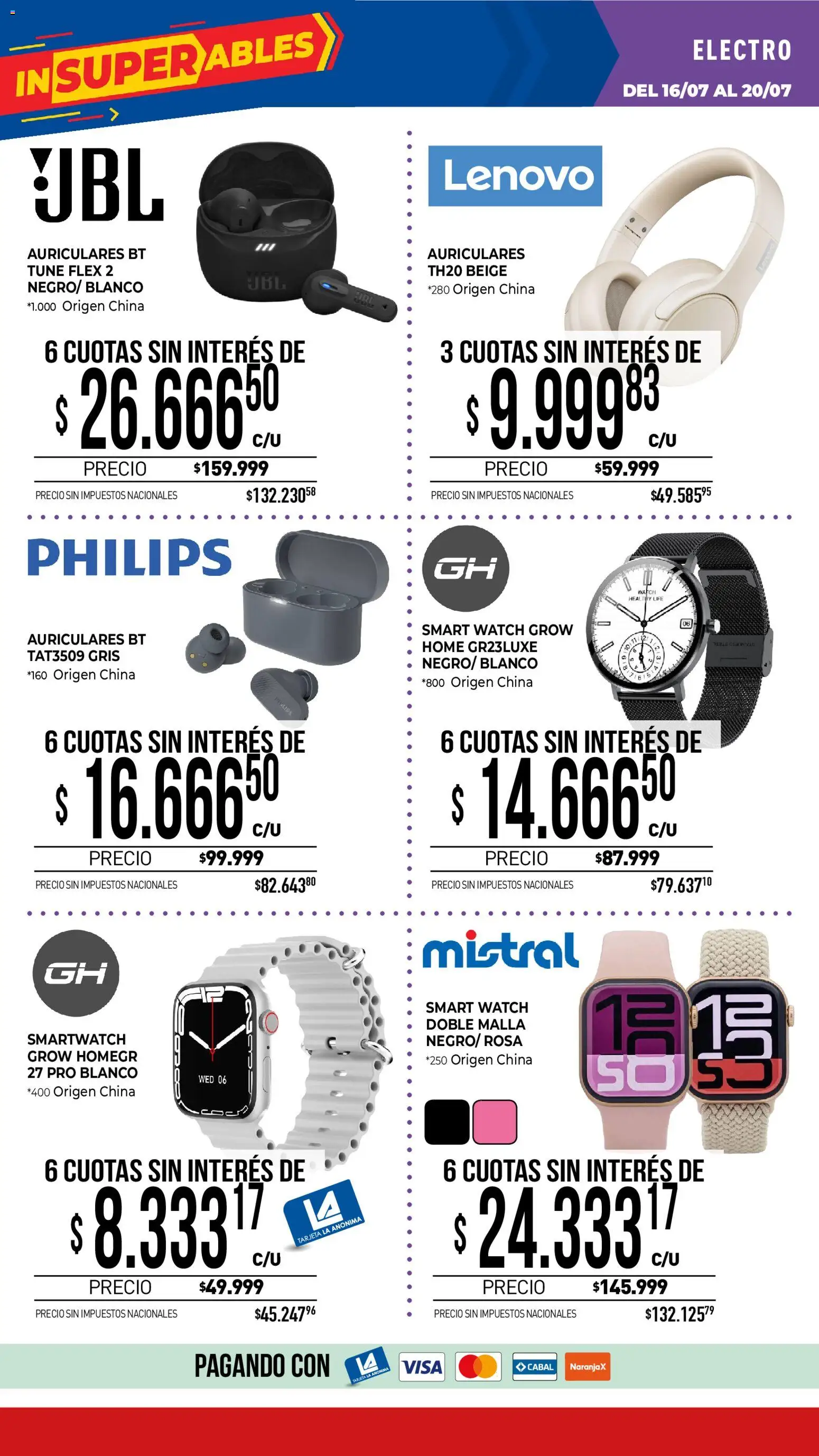 Vista previa del folleto de la tienda La Anonima válido desde el 16/07/2026 