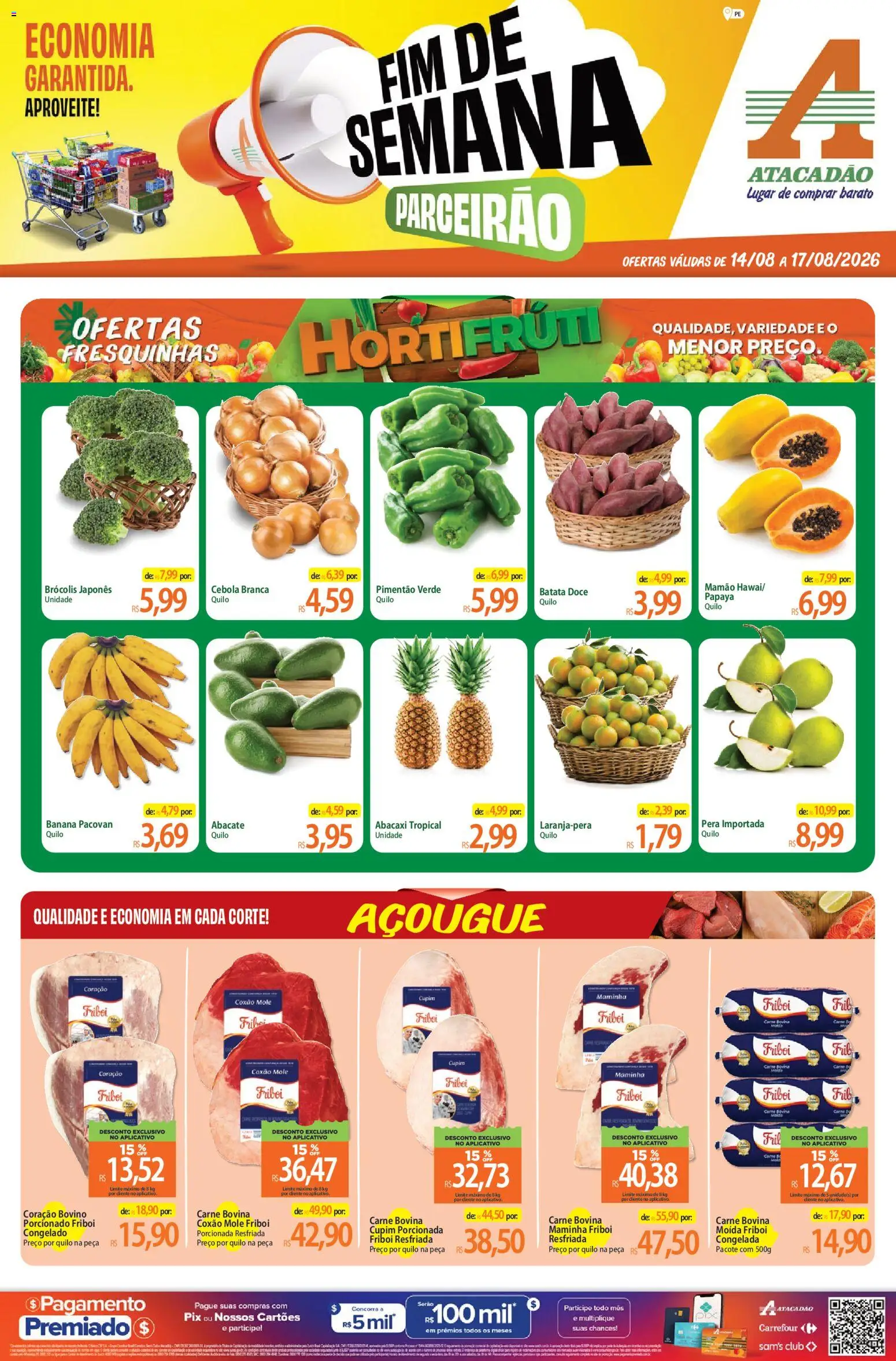Pré-Visualização do folheto "Atacadão ofertas - PE" da loja Atacadão válido a partir de 14/08/2026