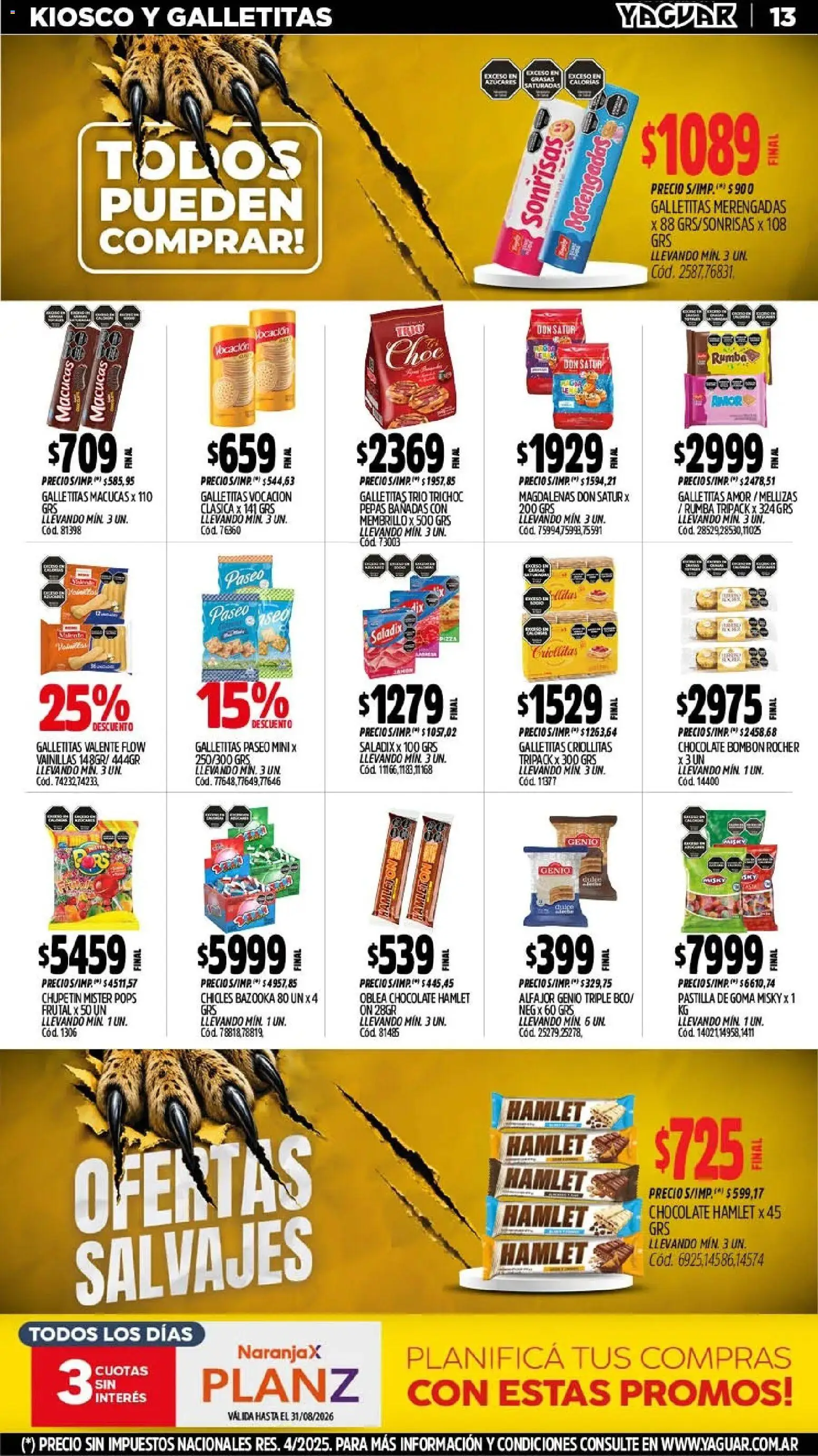 Vista previa del folleto de la tienda Yaguar válido desde el 03/08/2026 