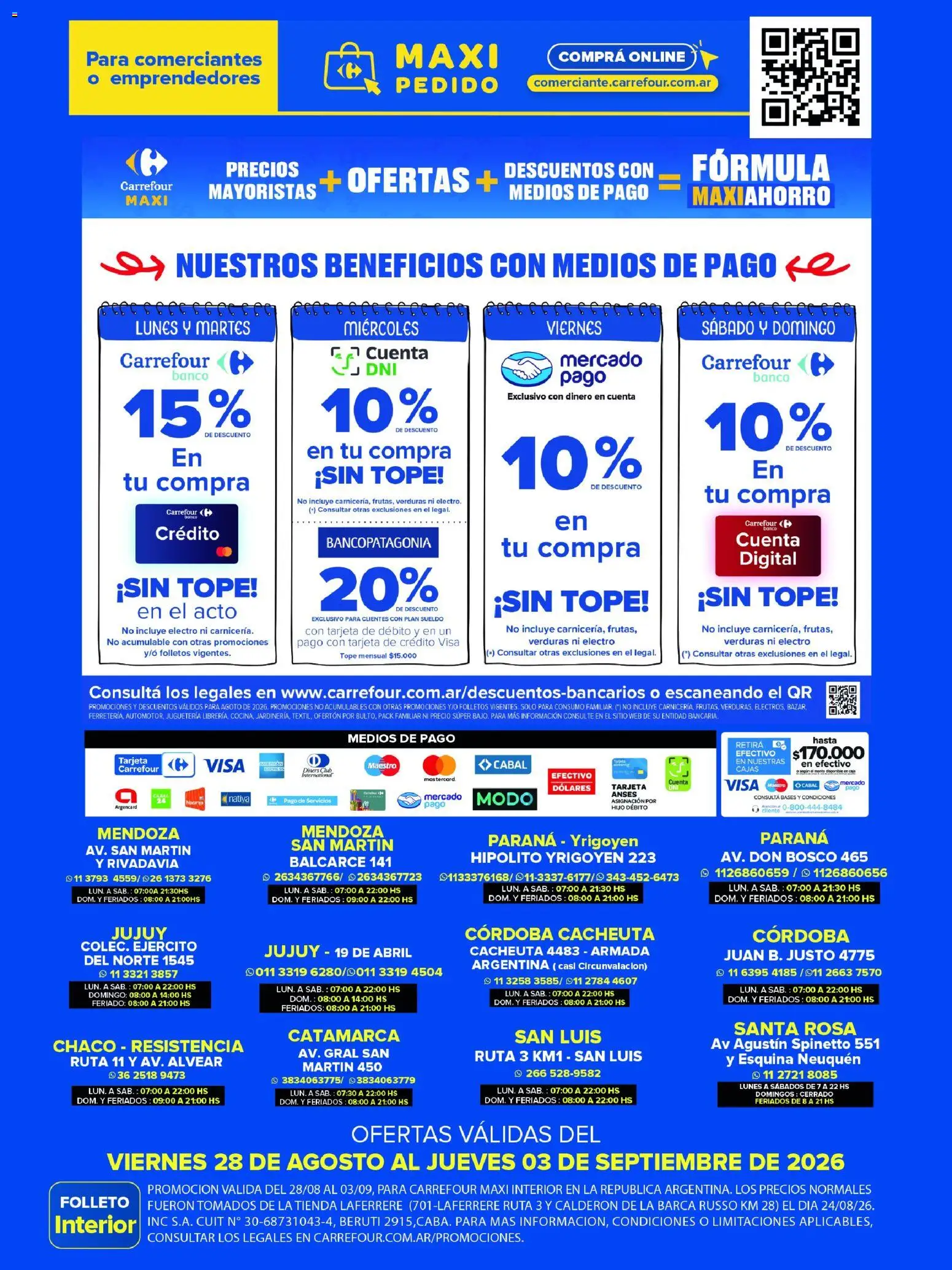 Vista previa del folleto de la tienda Carrefour Maxi válido desde el 28/08/2026 