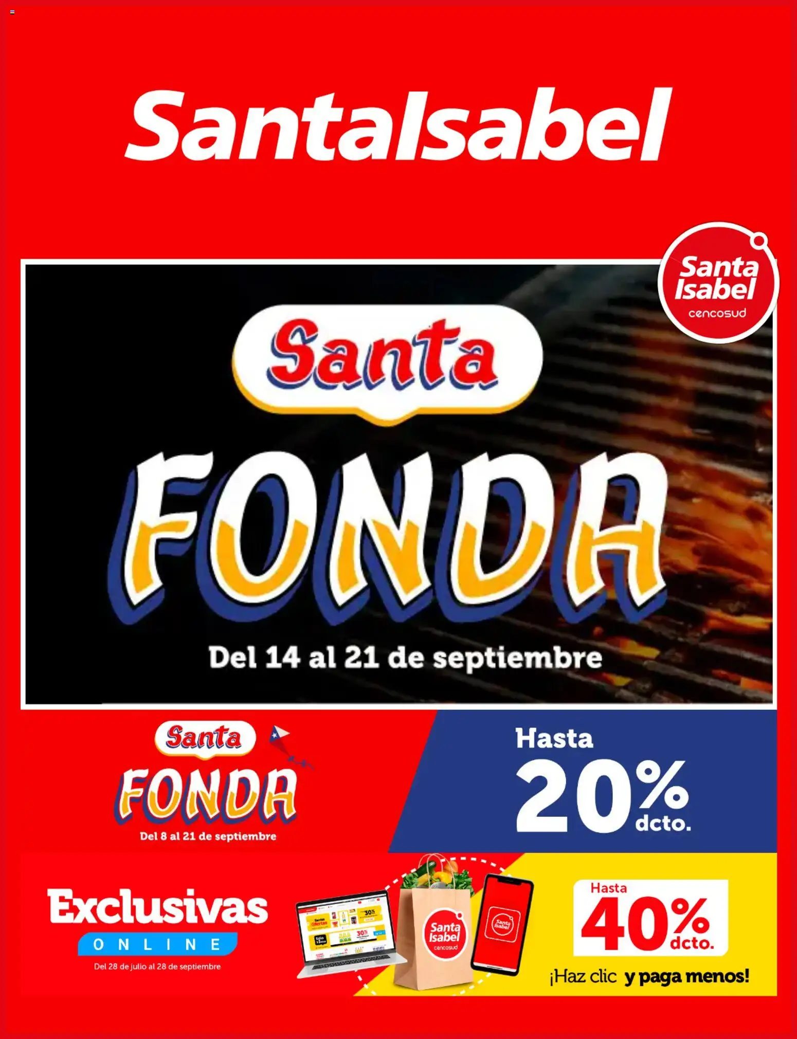 Folleto de la tienda Santa Isabel válido desde el 13.09.2026 