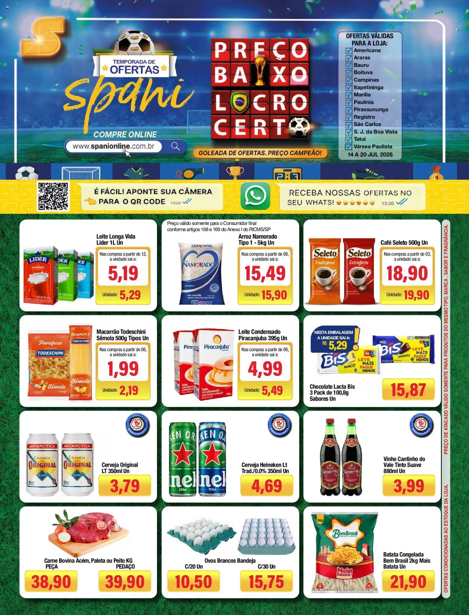 Pré-Visualização do folheto "Spani Atacadista - Ofertas da semana" da loja Spani Atacadista válido a partir de 14/07/2026